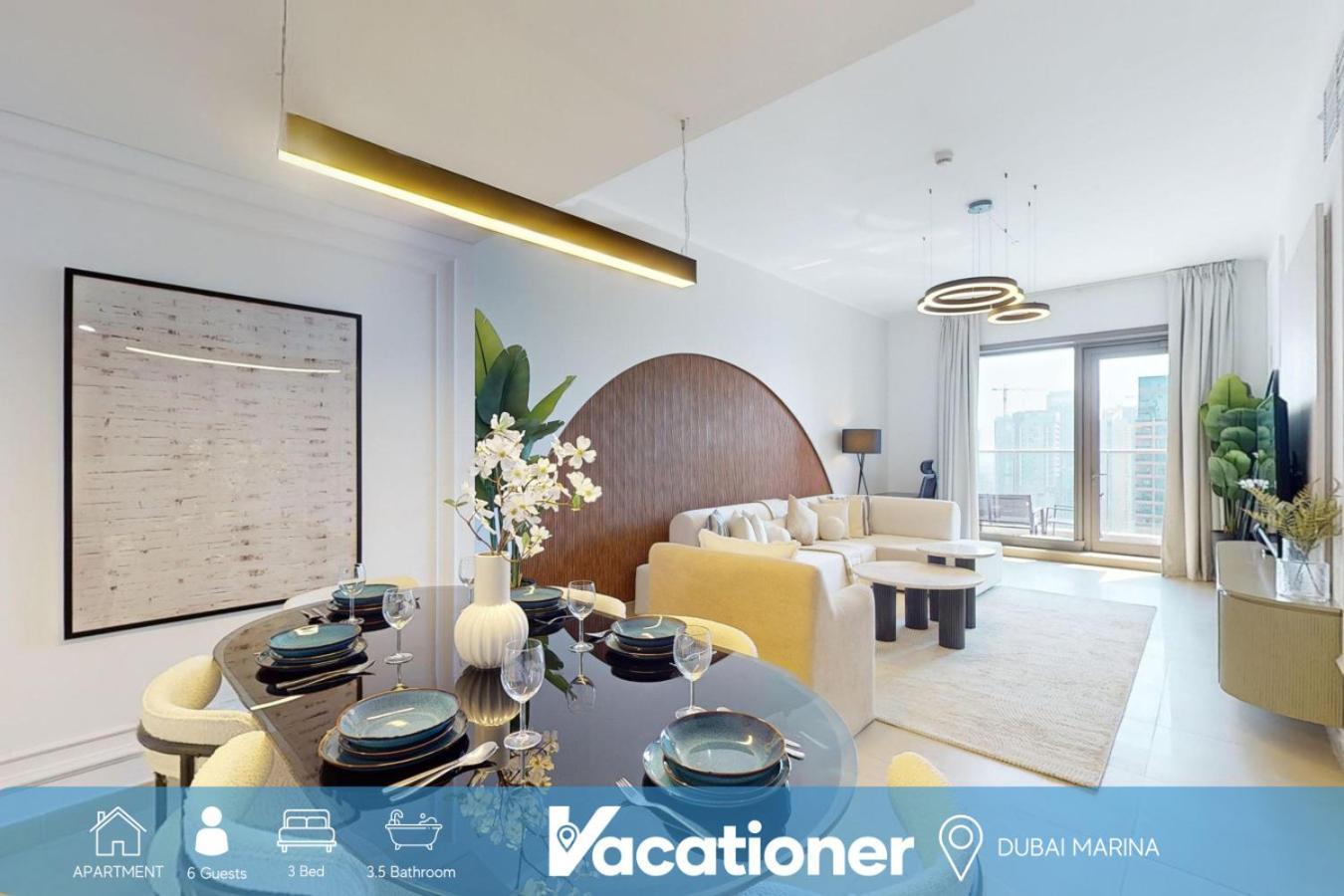 Apartment Sparkle Tower - Chic Three Bed With Marina View