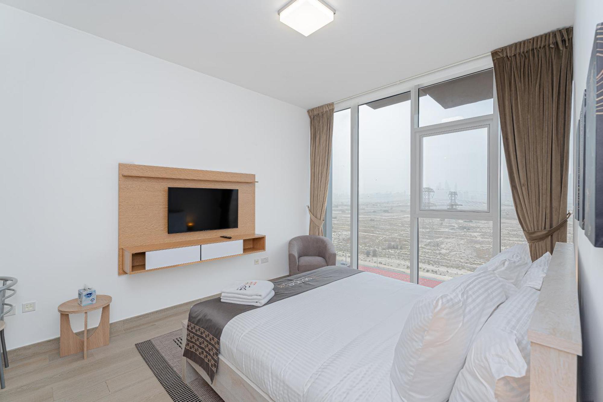 Escape24 Modern Bloom Tower Jumeirah Village Circle Jvc Apartment Dubai