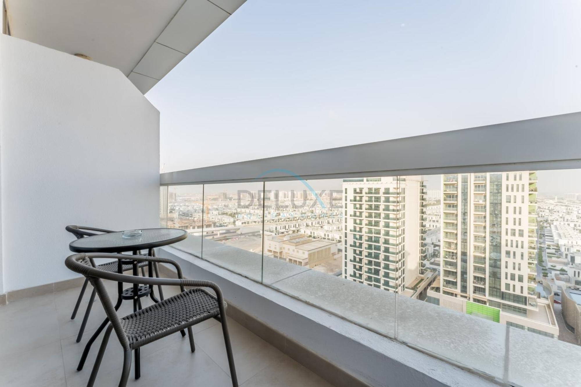 Community View With Exclusive Private Balcony, Azizi Star, Jebel Ali By Deluxe Homes Apartment *