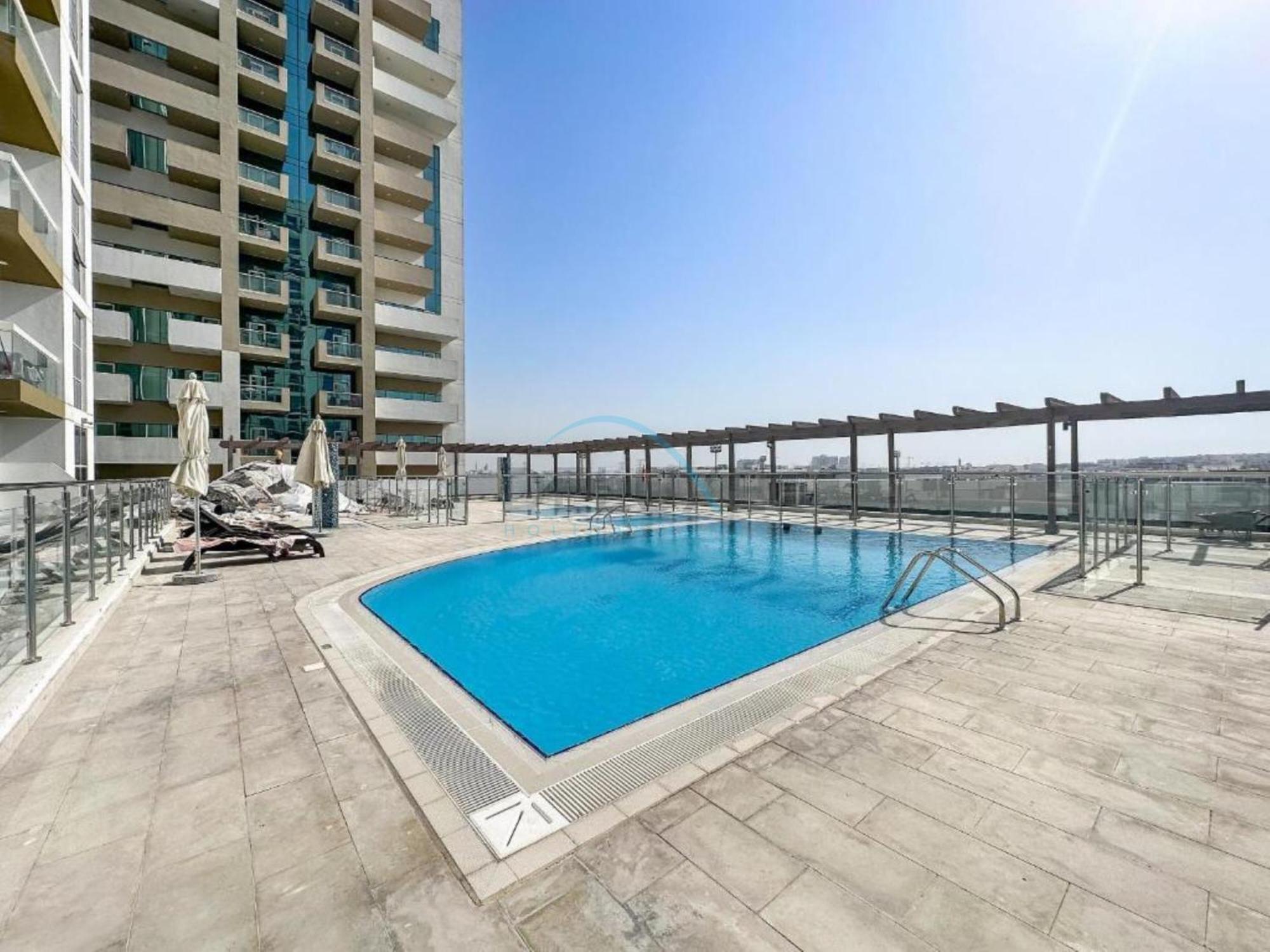 Community View With Exclusive Private Balcony, Azizi Star, Jebel Ali By Deluxe Homes Apartment
