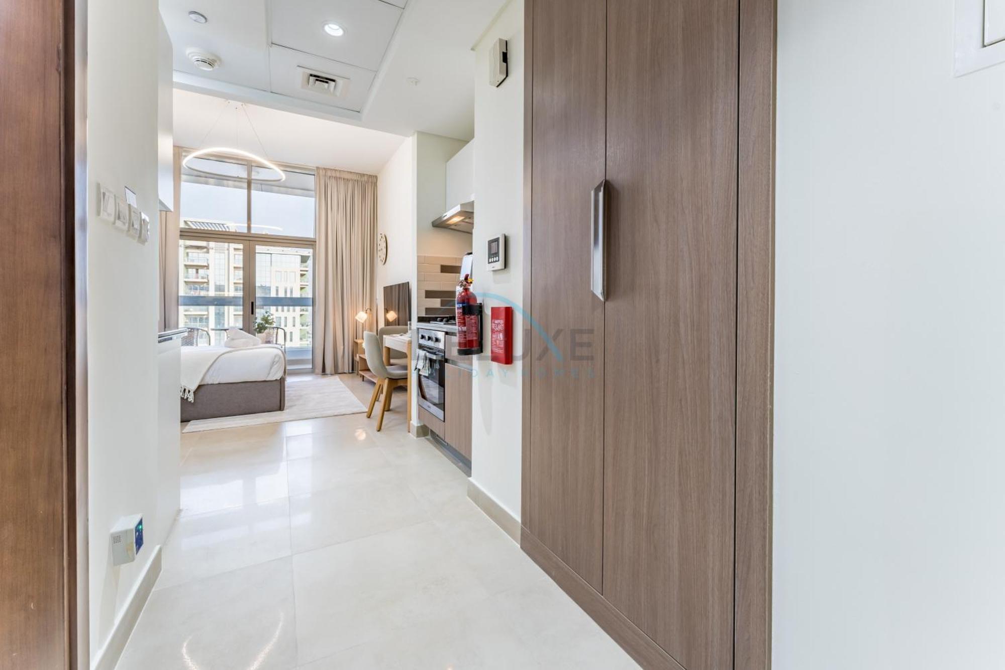 Community View With Exclusive Private Balcony, Azizi Star, Jebel Ali By Deluxe Homes Apartment *