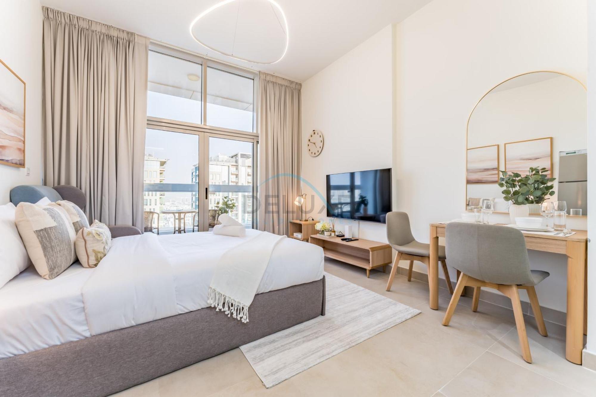 Community View With Exclusive Private Balcony, Azizi Star, Jebel Ali By Deluxe Homes Apartment Dubai