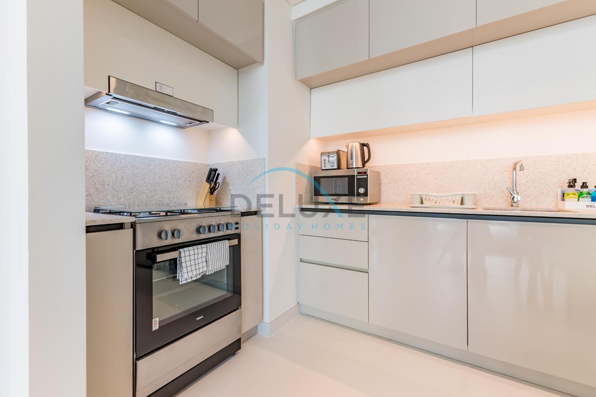 Harbour & Sea Views 1 Bedroom Near Key Landmarks, Marina Vista T1, Emaar Beachfront By Deluxe Homes *