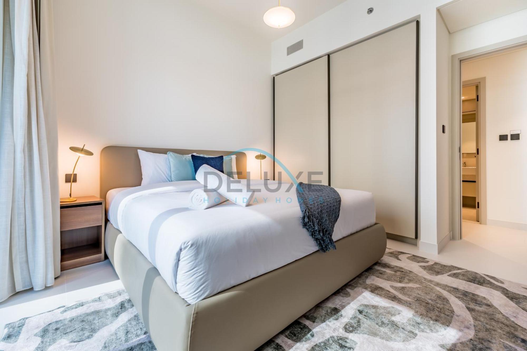 Apartment Harbour & Sea Views 1 Bedroom Near Key Landmarks, Marina Vista T1, Emaar Beachfront By Deluxe Homes