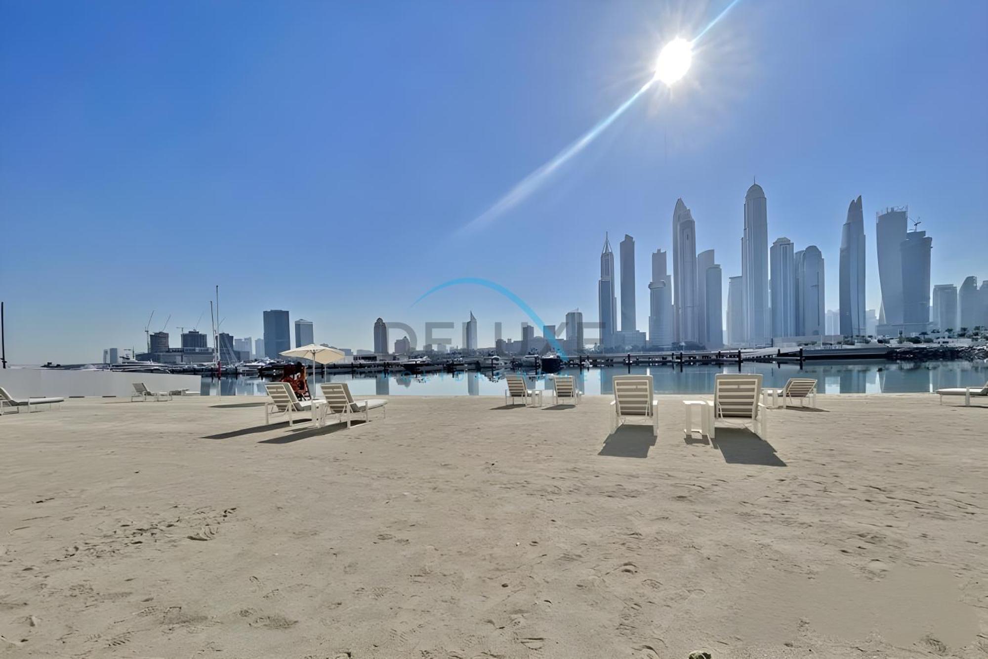 Harbour & Sea Views 1 Bedroom Near Key Landmarks, Marina Vista T1, Emaar Beachfront By Deluxe Homes Apartment Dubai