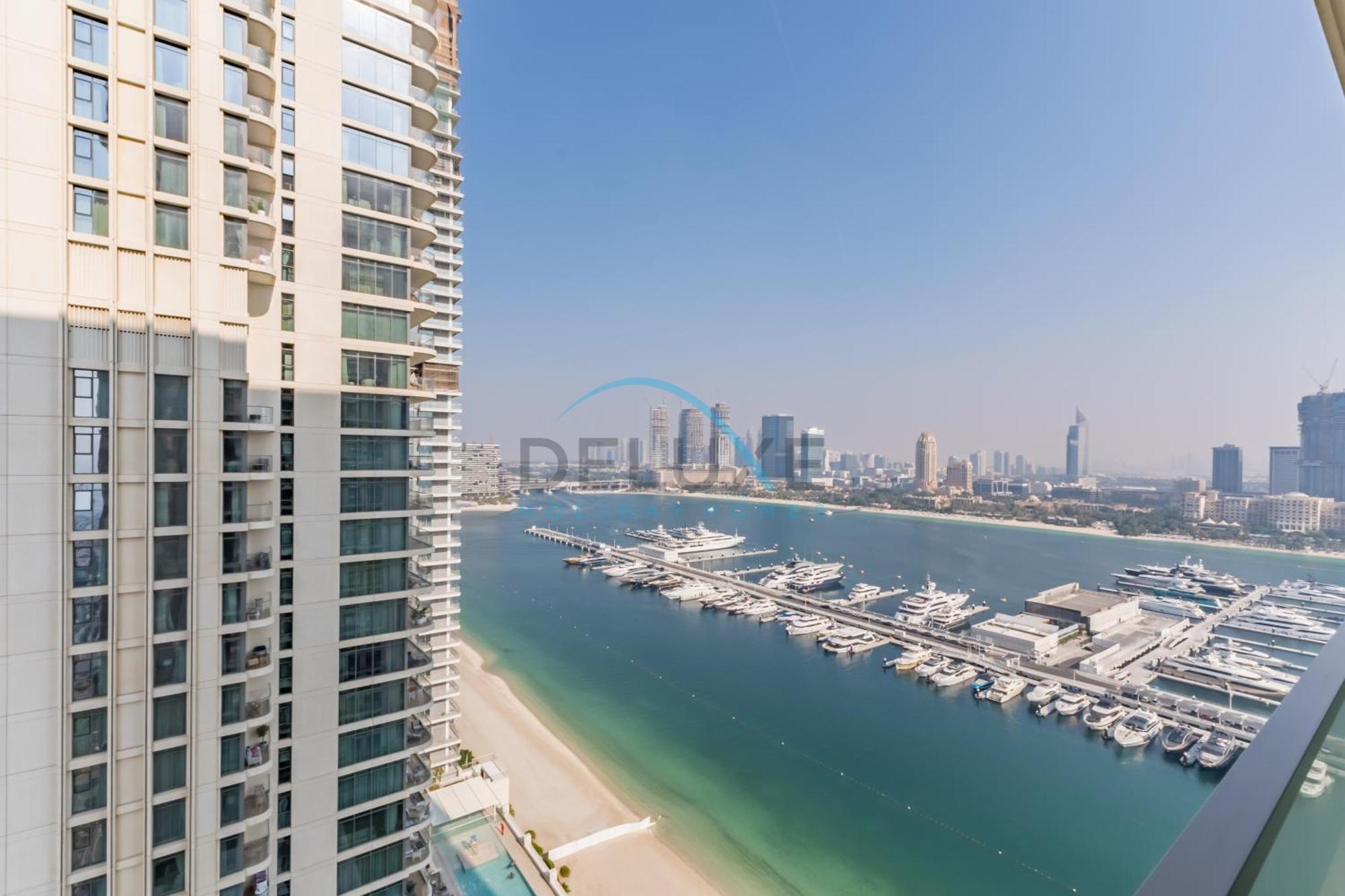 Apartment Harbour & Sea Views 1 Bedroom Near Key Landmarks, Marina Vista T1, Emaar Beachfront By Deluxe Homes Dubai