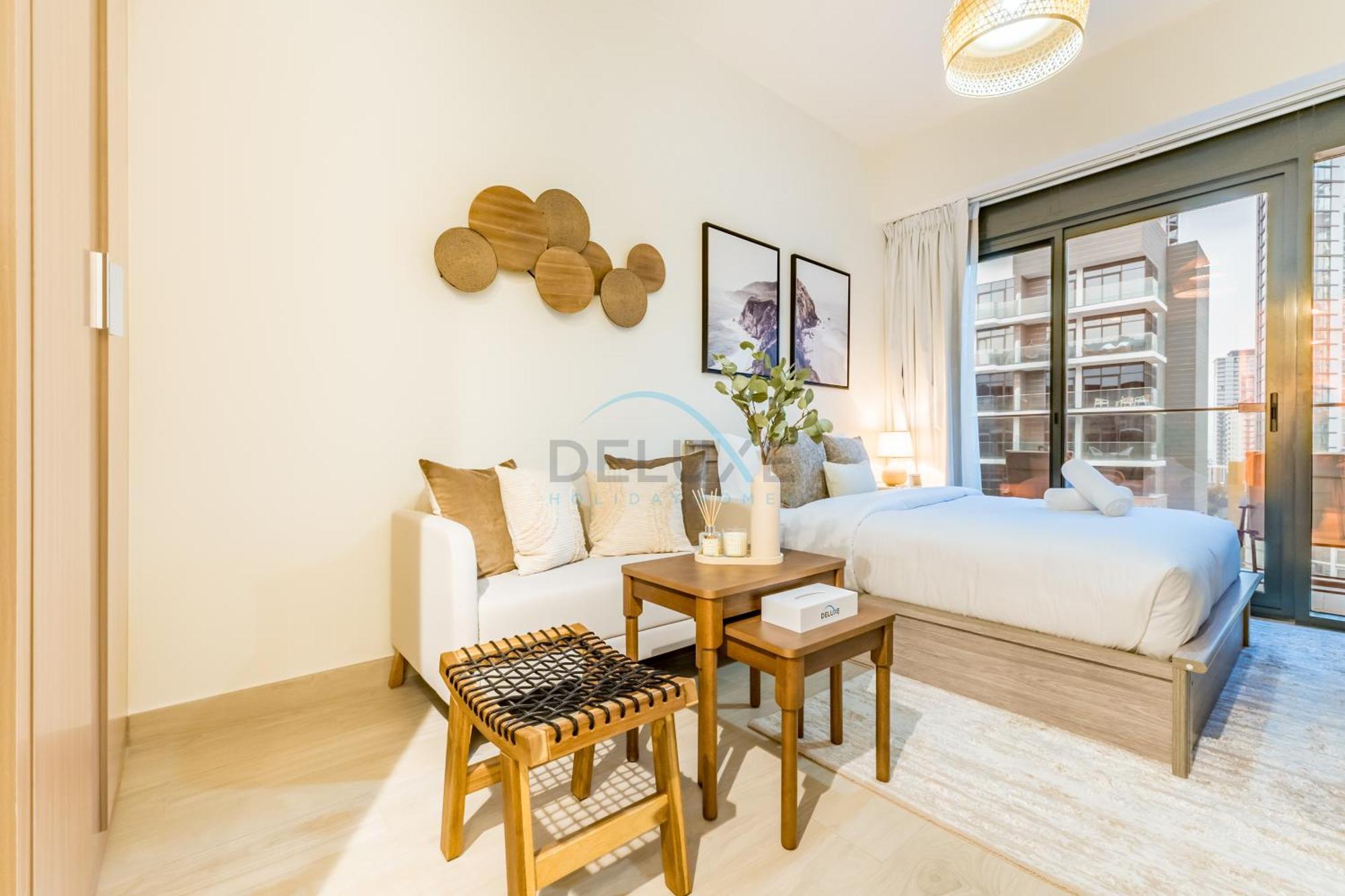 View Minutes Drive To Burj Khalifa, Azizi Riviera 43, Al Merkadh By Deluxe Homes Daire Dubai