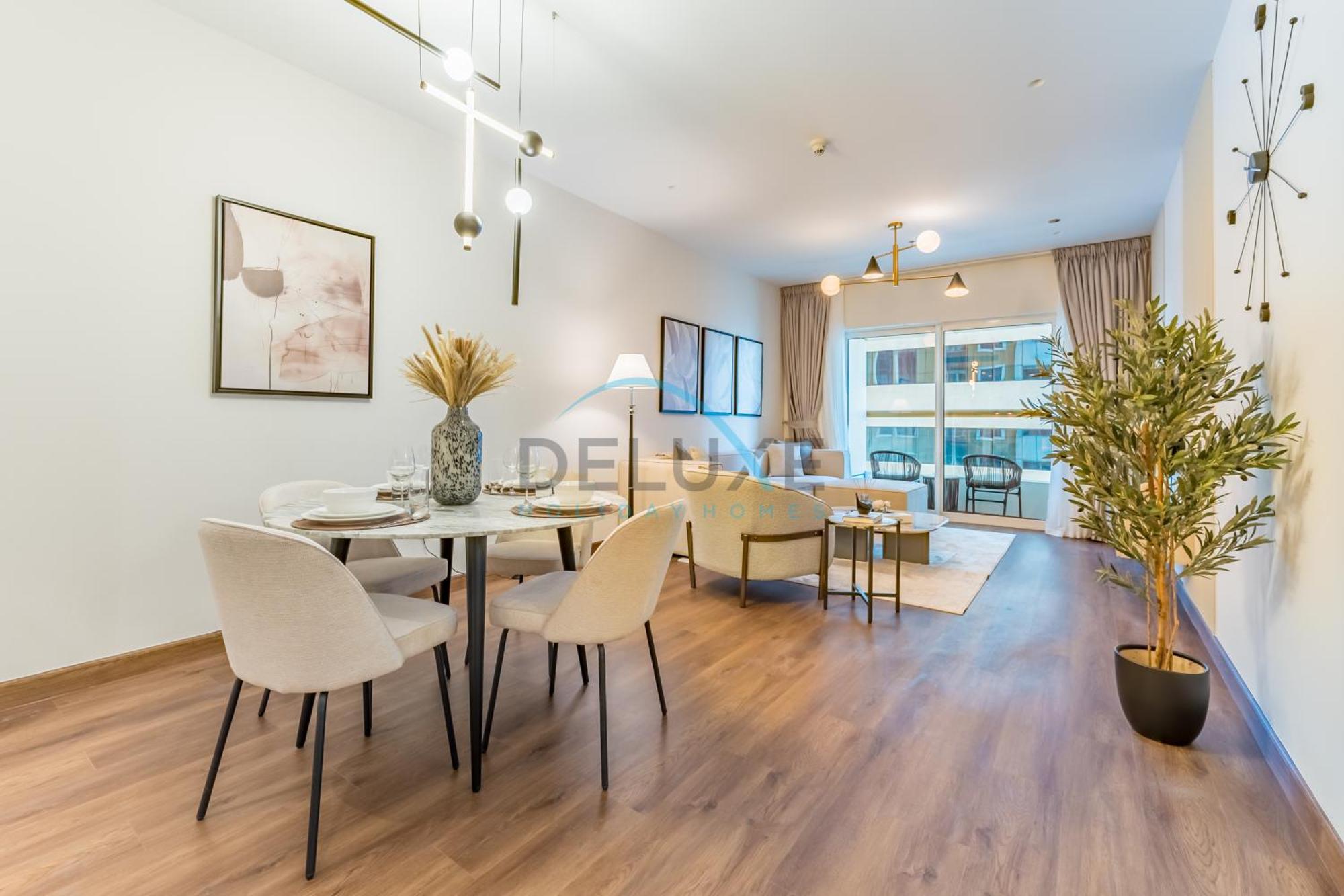 Apartment Revamped 1br Unit With Partial Sea & Palm Jumeirah Views Close To , Elite Residence, Marina By Deluxe Homes