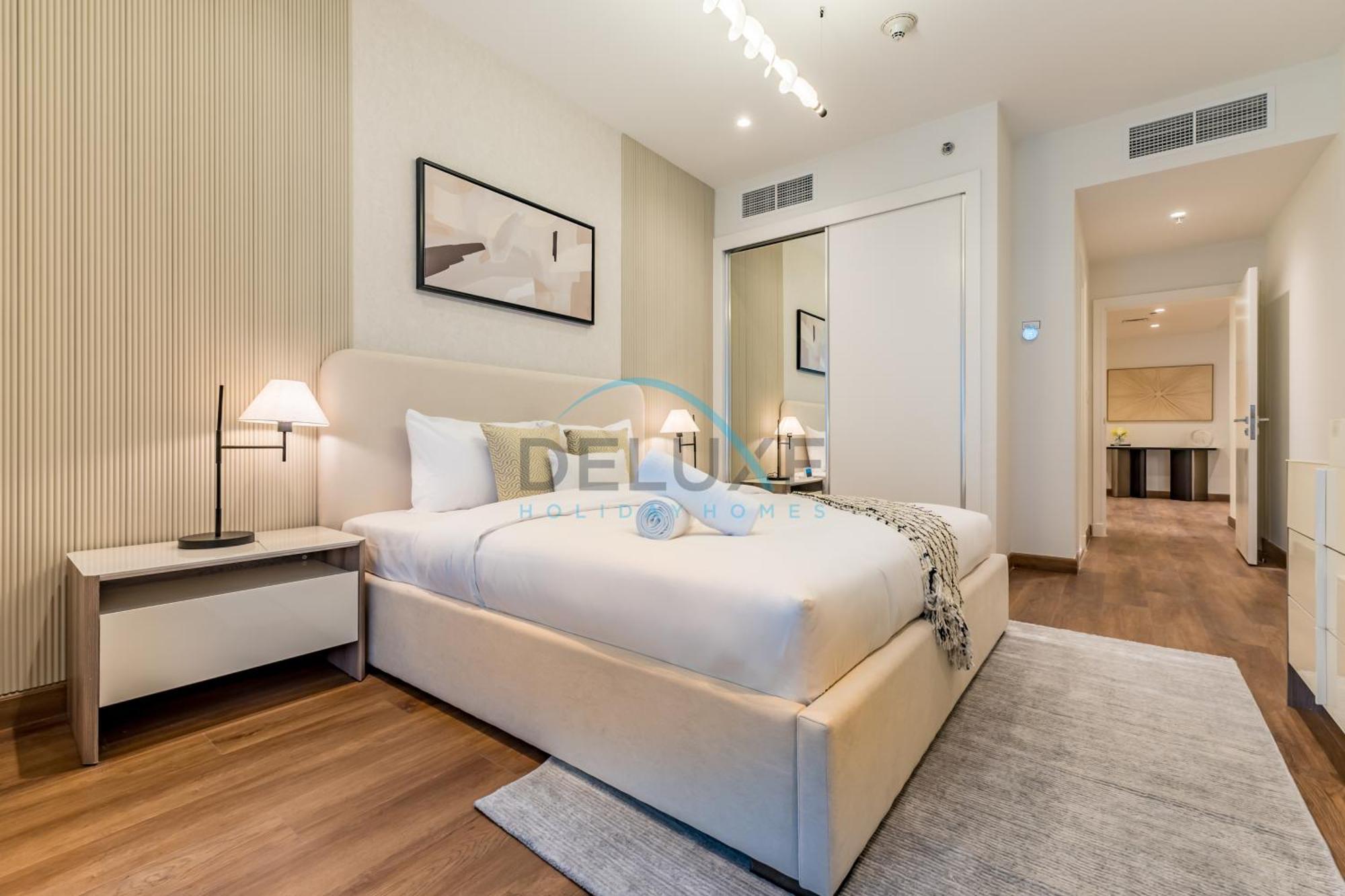 Apartment Revamped 1br Unit With Partial Sea & Palm Jumeirah Views Close To , Elite Residence, Marina By Deluxe Homes