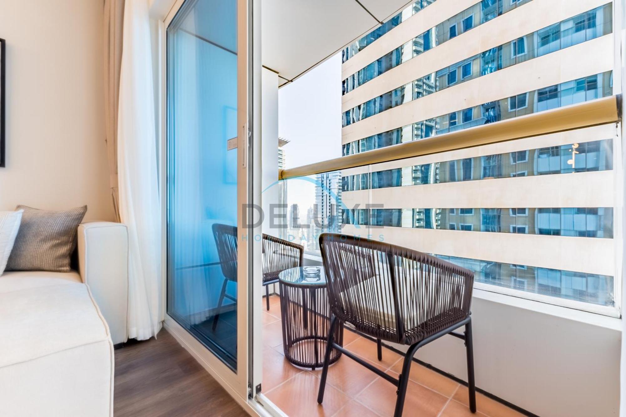 Apartment Revamped 1br Unit With Partial Sea & Palm Jumeirah Views Close To , Elite Residence, Marina By Deluxe Homes *