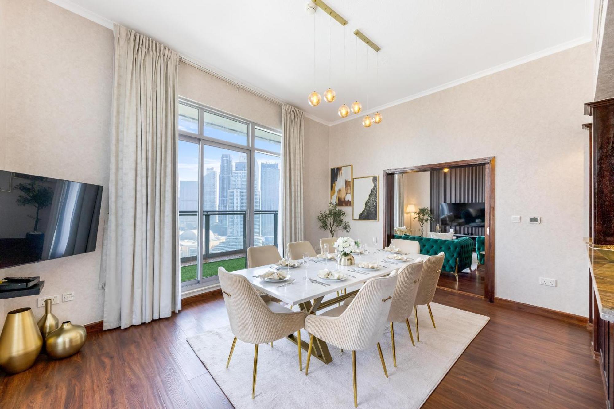 Apartamento Durrani Homes - Alluring 5br Penthouse With Burj Khalifa And Fountain View Dubai