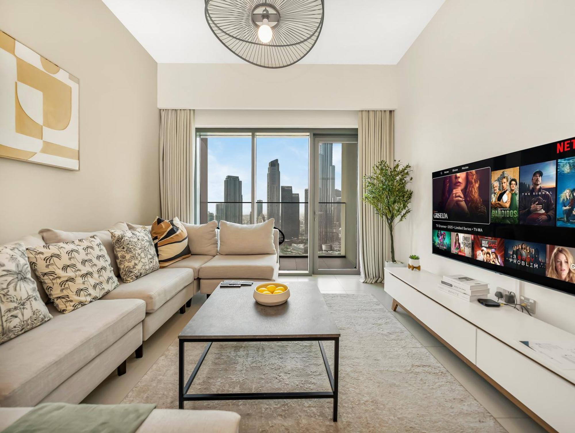 Burj Royale 3 Bedroom Full Burj Khalifa Fountain View Daire *