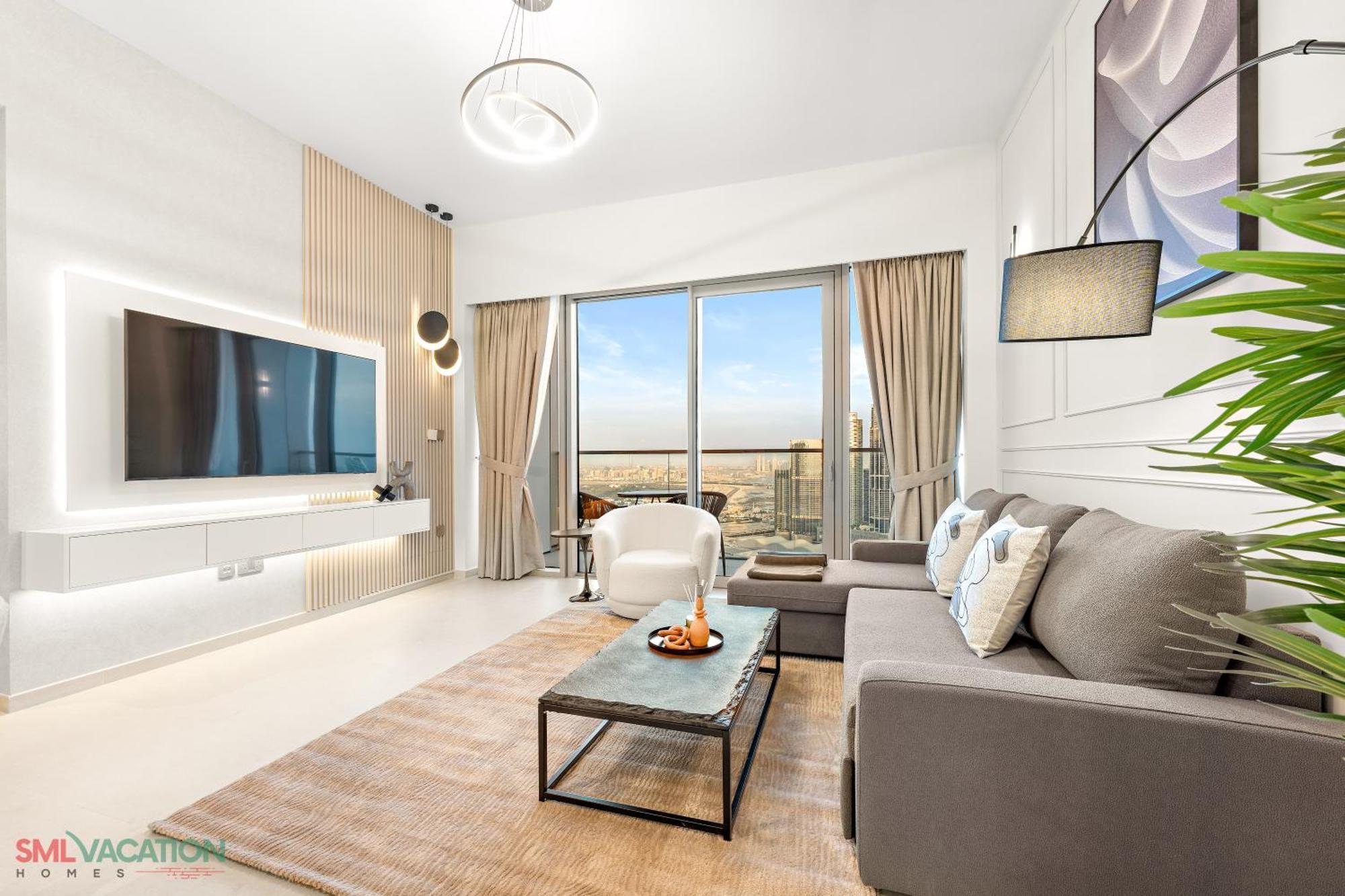 Sml - Sky High With Burj Khalifa And Fountain Views At Grande Signature, Downtown Apartment Dubai