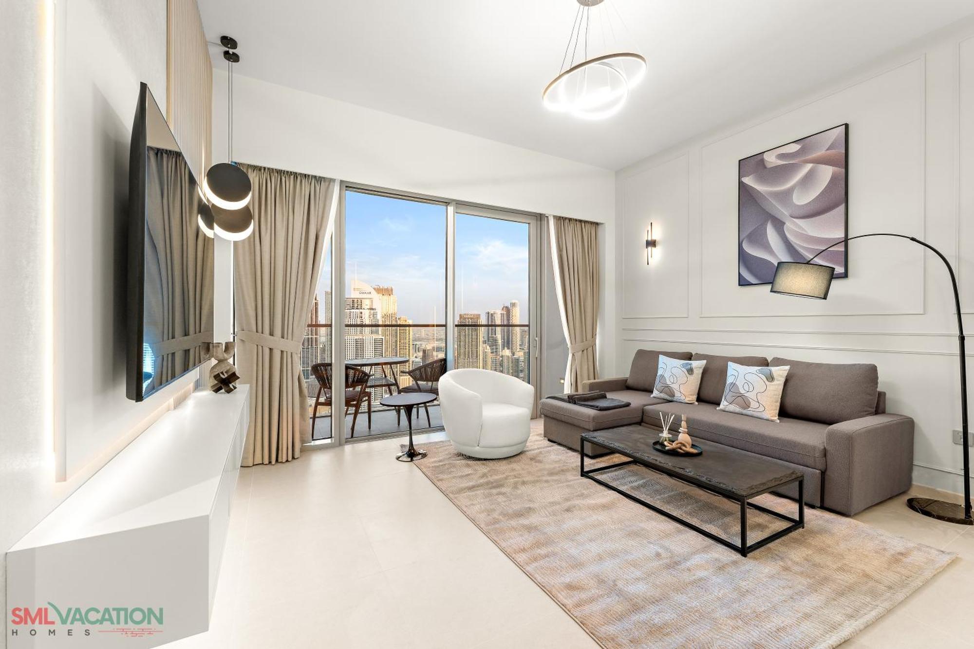 Sml - Sky High With Burj Khalifa And Fountain Views At Grande Signature, Downtown Apartment