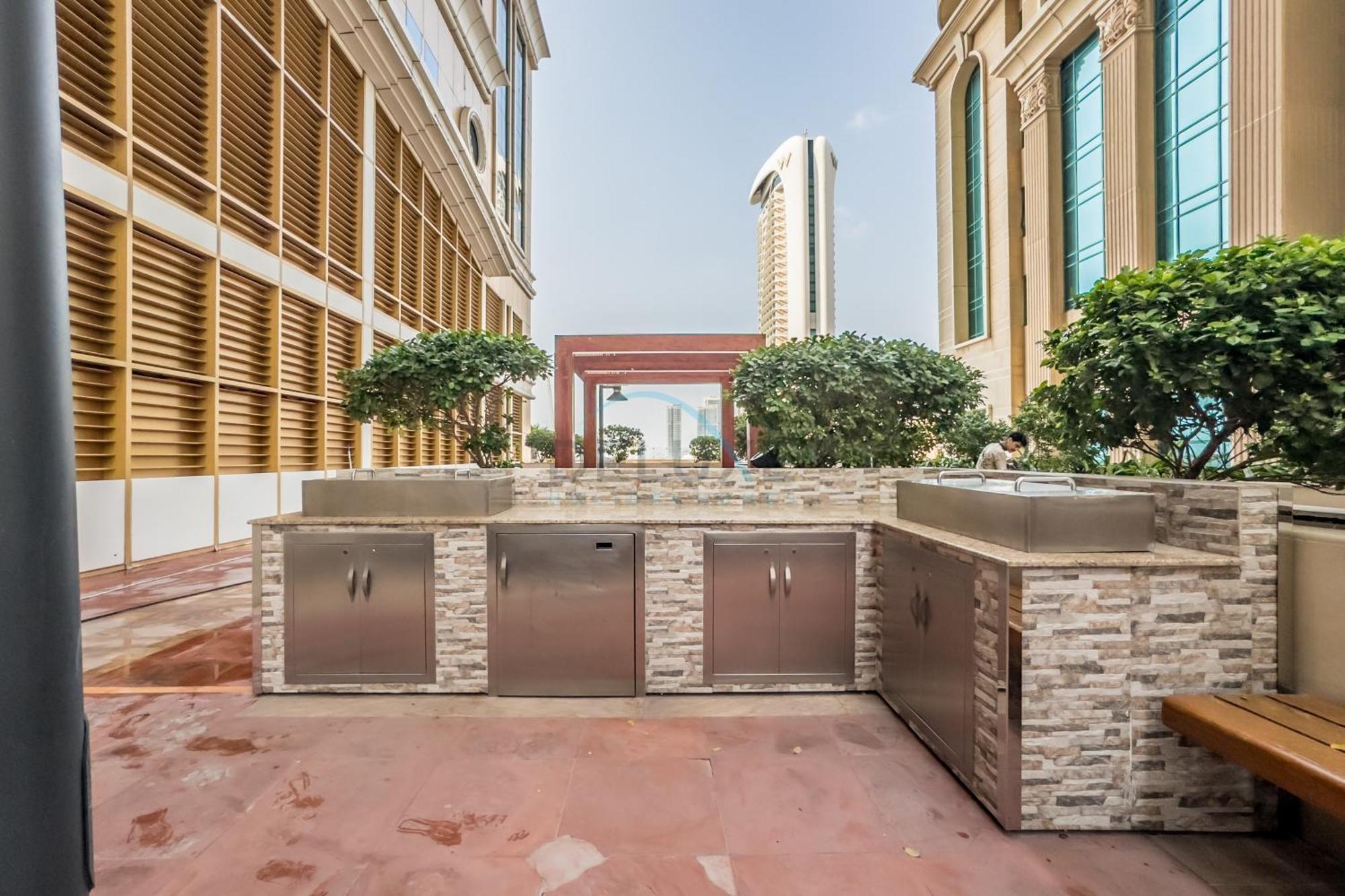 Apartment Revamped 1br Unit With Partial Sea & Palm Jumeirah Views Close To , Elite Residence, Marina By Deluxe Homes