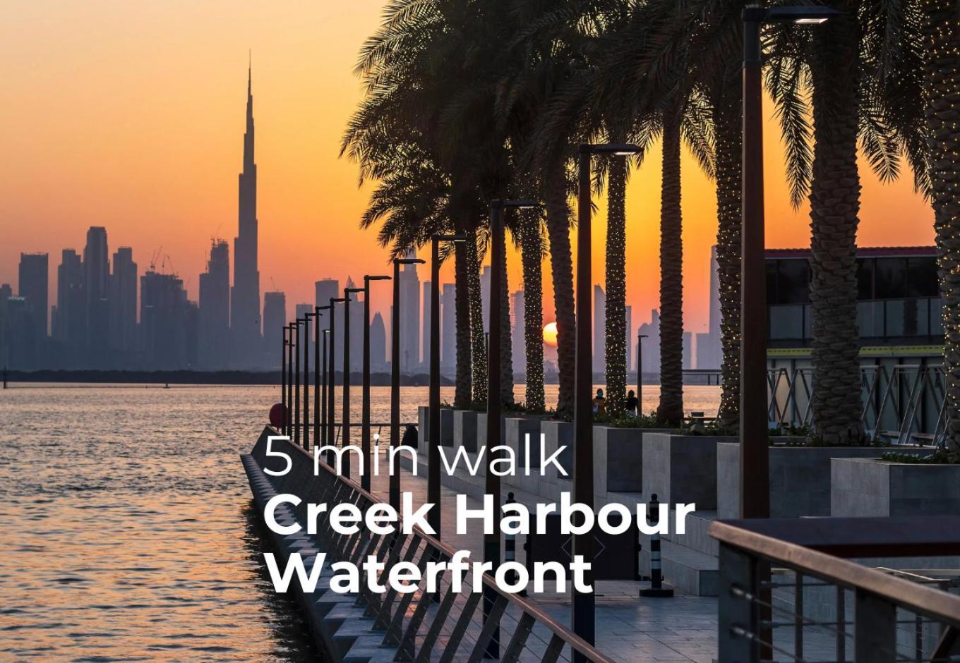 Waterfront 1br With Infinity Pool In Creek Edge T1 Dubai