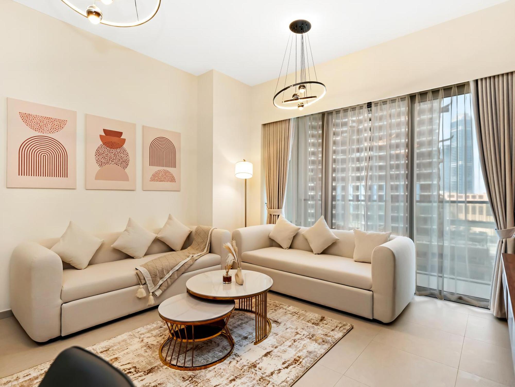 Elegant 1br I 1min Walk To Burj Khalifa & Fountain Apartment