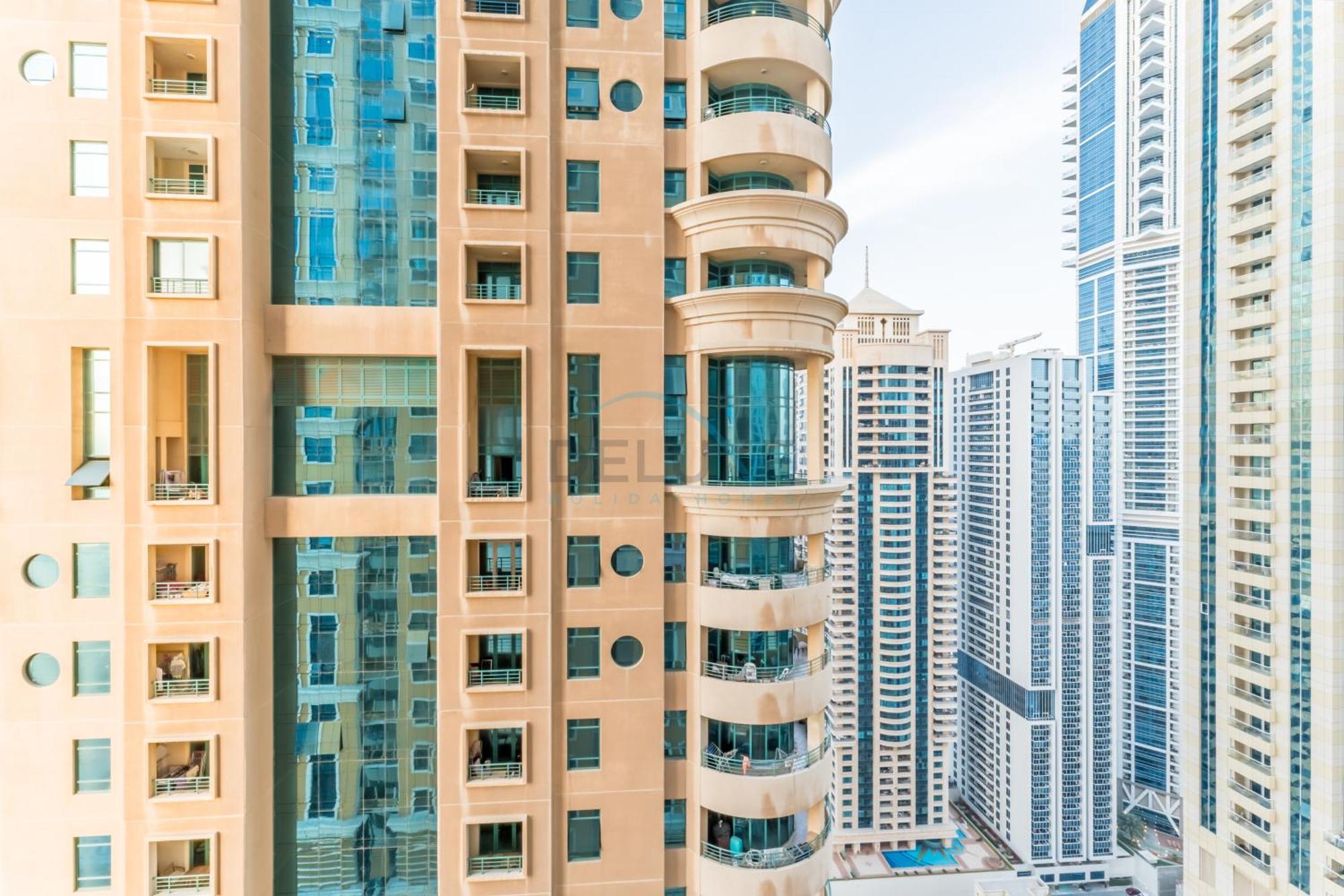 Upgraded 2br With Partial Sea And Views Near The Beach, Elite Residence, Marina By Deluxe Homes *
