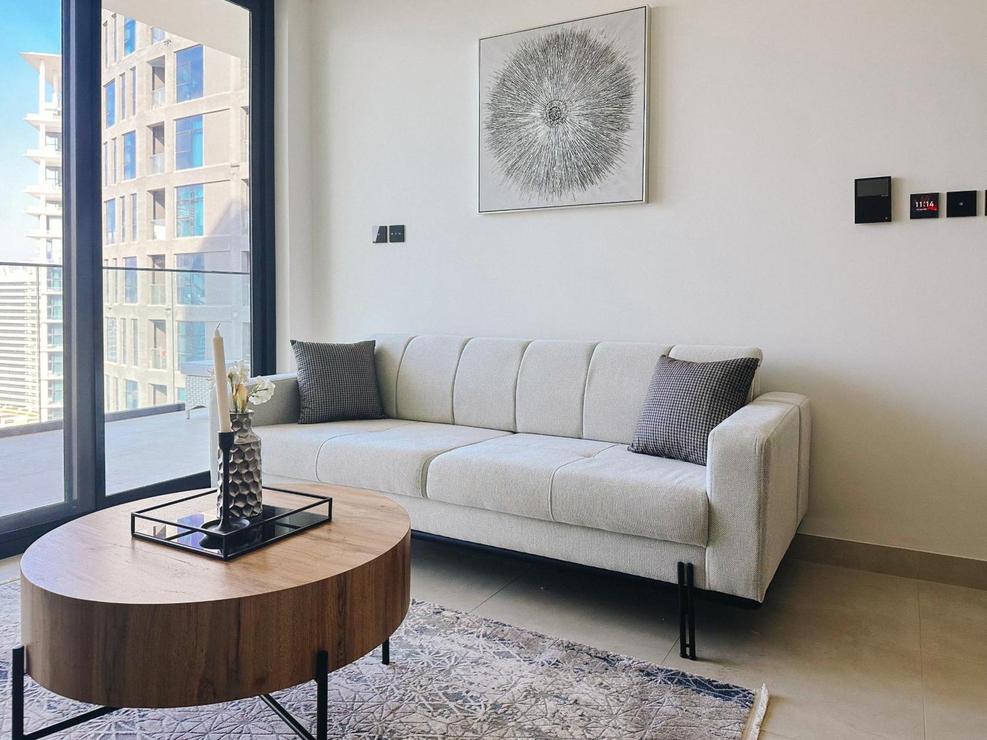 Waterfront With Burj Khalifa Views In Business Bay Apartment *