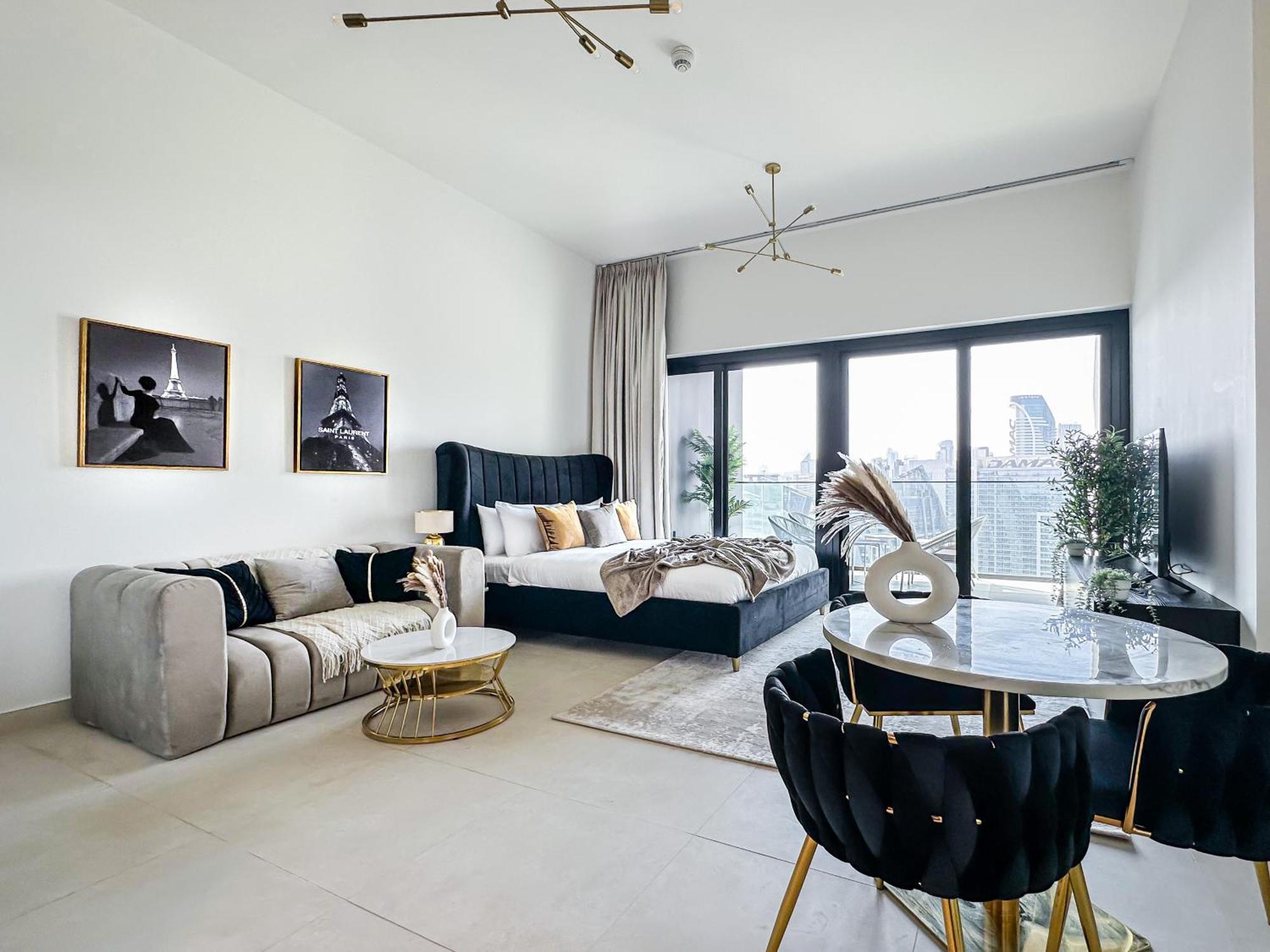 Apartamento Trophy - Rustic Burj Khalifa View. *