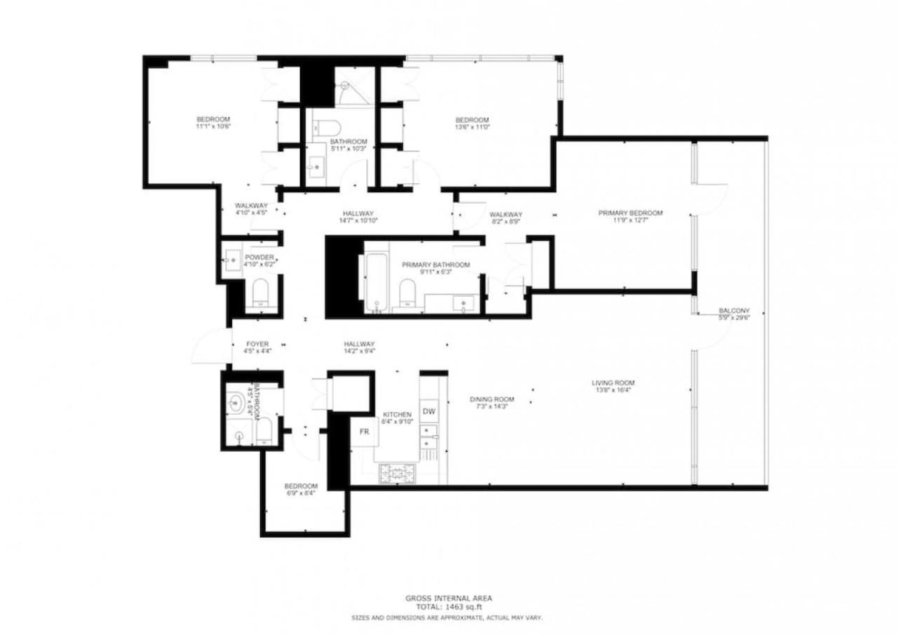 Downtown Views 2 - Gorgeous Three Bedroom Daire Dubai