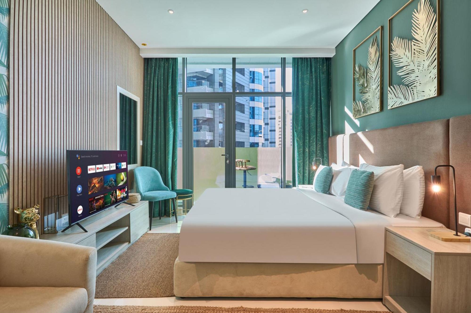 Apartment The Seven Palm With Free Rooftop Pool & Dubai