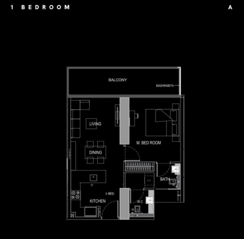 Skyline Views In 1 Bedroom At Binghatti Onyx