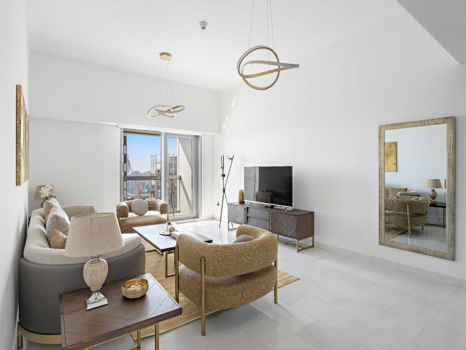 Sophisticated High-floor 1bdr With Breathtaking Sea View - Cayan 48 Apartment