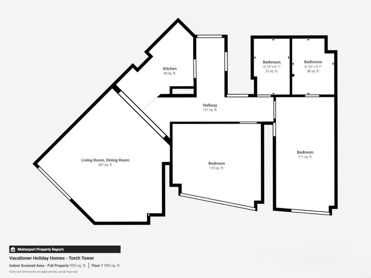 Torch Tower - Minimalistic Two Bed With Views Daire Dubai
