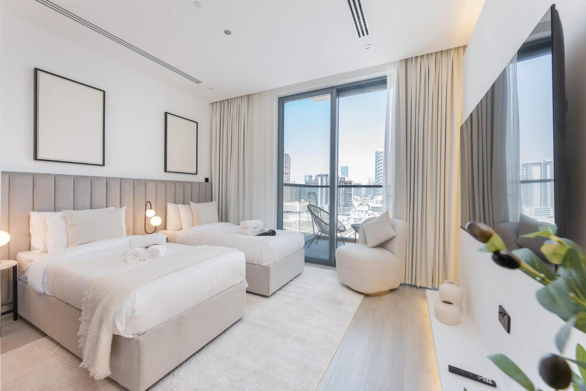 Apartment Sleek In The Ivy Tower, Jvt Dubai