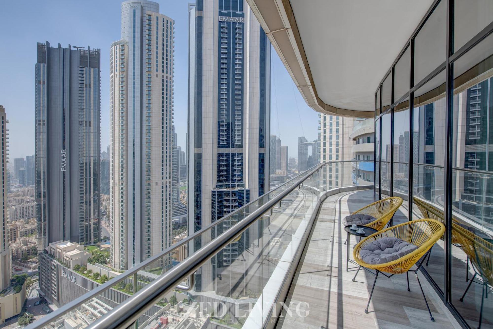 Zed Living - Luxe 2br With Burj Khalifa View - Rp Heights *