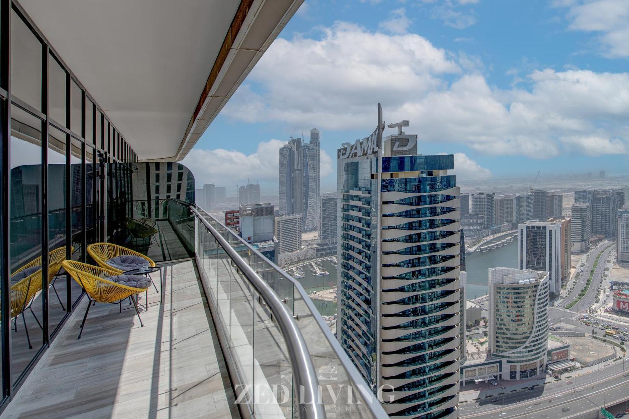 Apartment Zed Living - Luxe 2br With Burj Khalifa View - Rp Heights