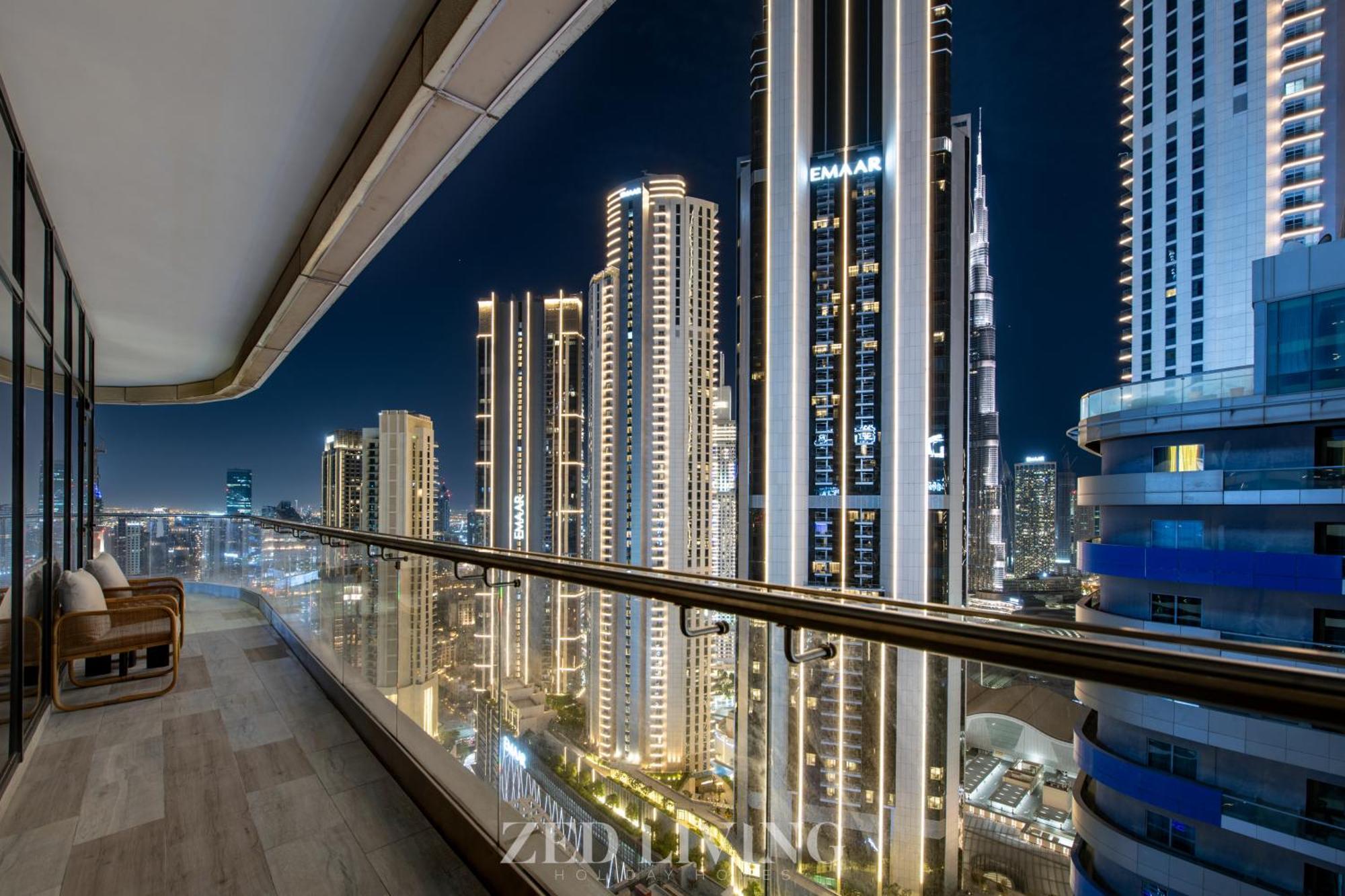 Zed Living - Luxe 2br With Burj Khalifa View - Rp Heights Apartment *