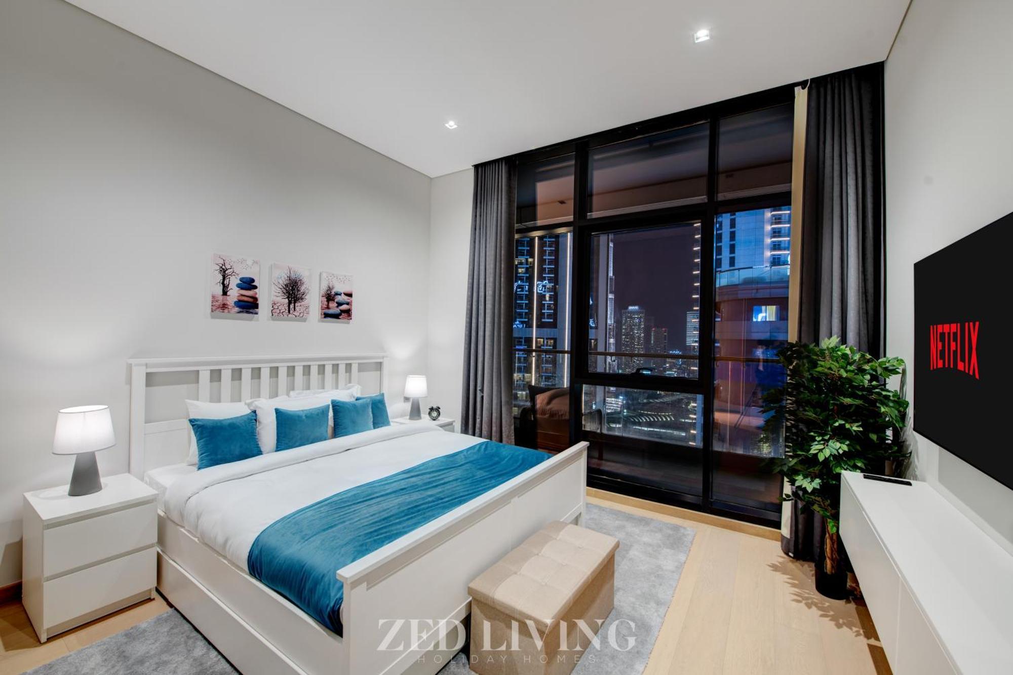 Zed Living - Luxe 2br With Burj Khalifa View - Rp Heights * Dubai