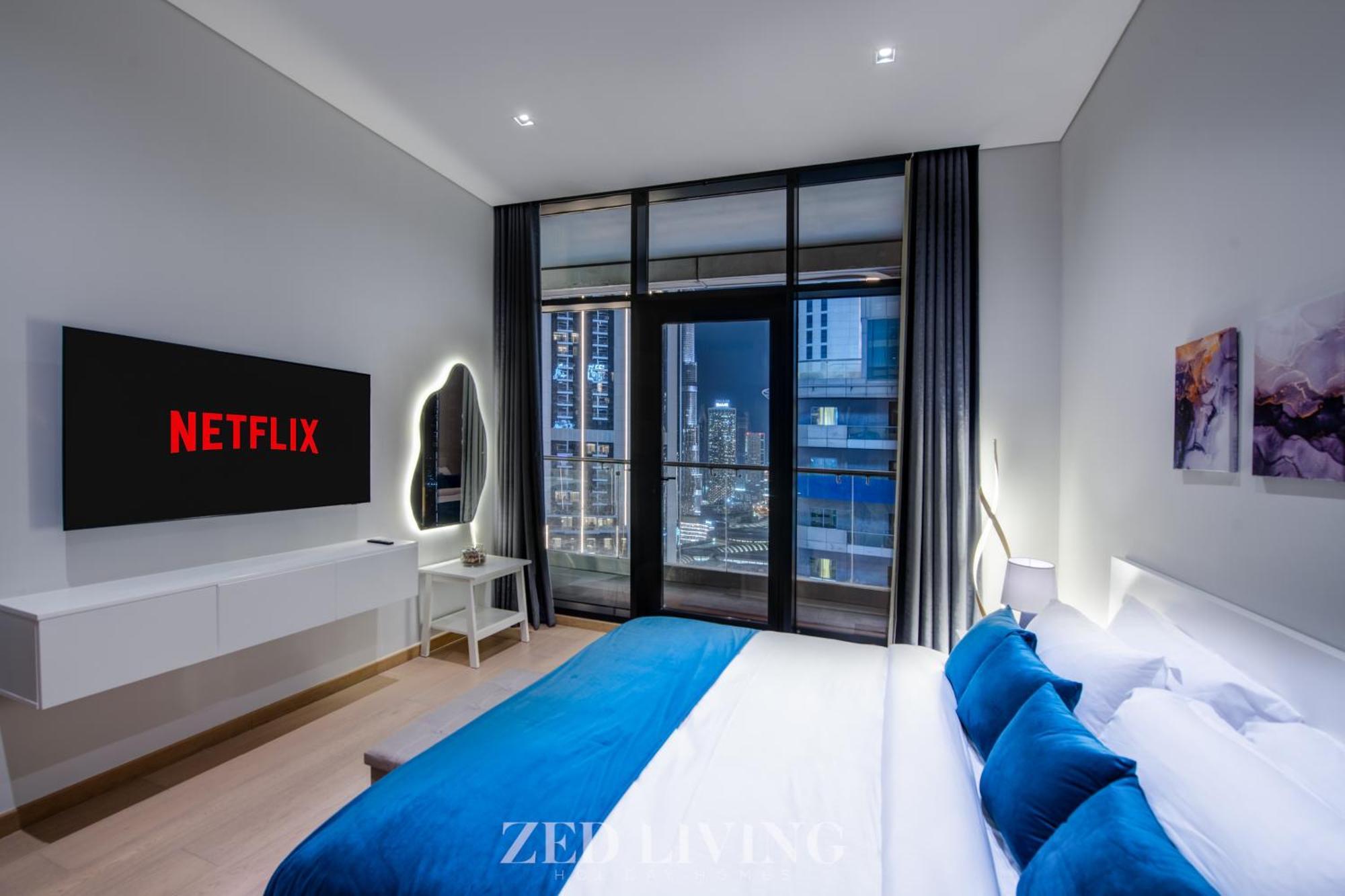 Zed Living - Luxe 2br With Burj Khalifa View - Rp Heights Apartment *
