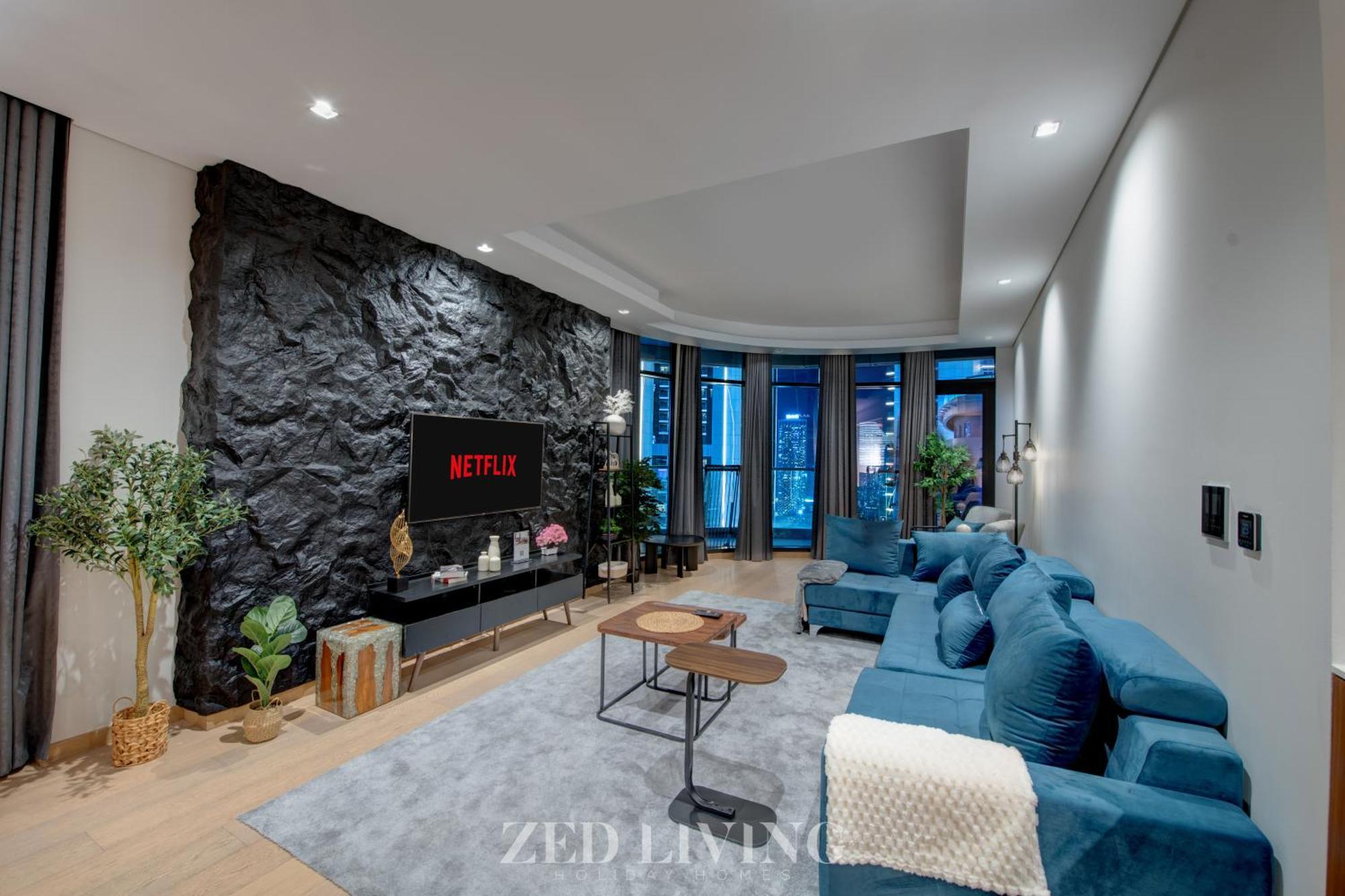 Apartment Zed Living - Luxe 2br With Burj Khalifa View - Rp Heights *