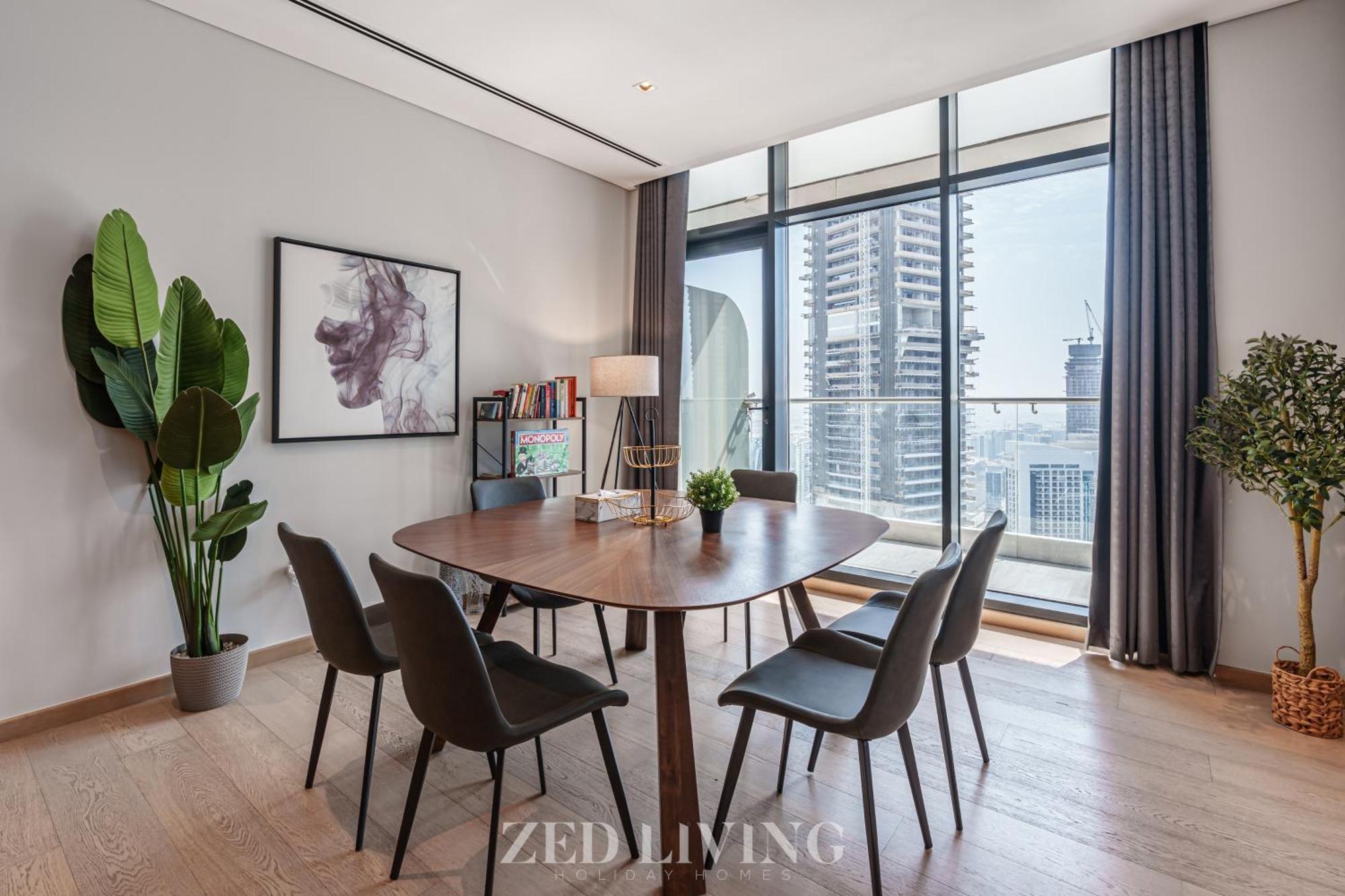 Zed Living - Luxe 2br With Burj Khalifa View - Rp Heights Apartment Dubai