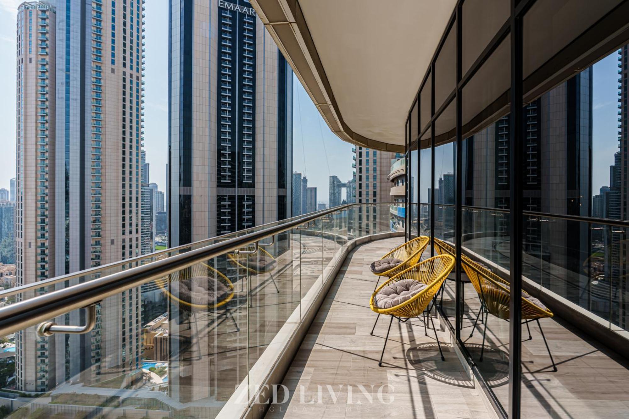 Apartment Zed Living - Luxe 2br With Burj Khalifa View - Rp Heights Dubai