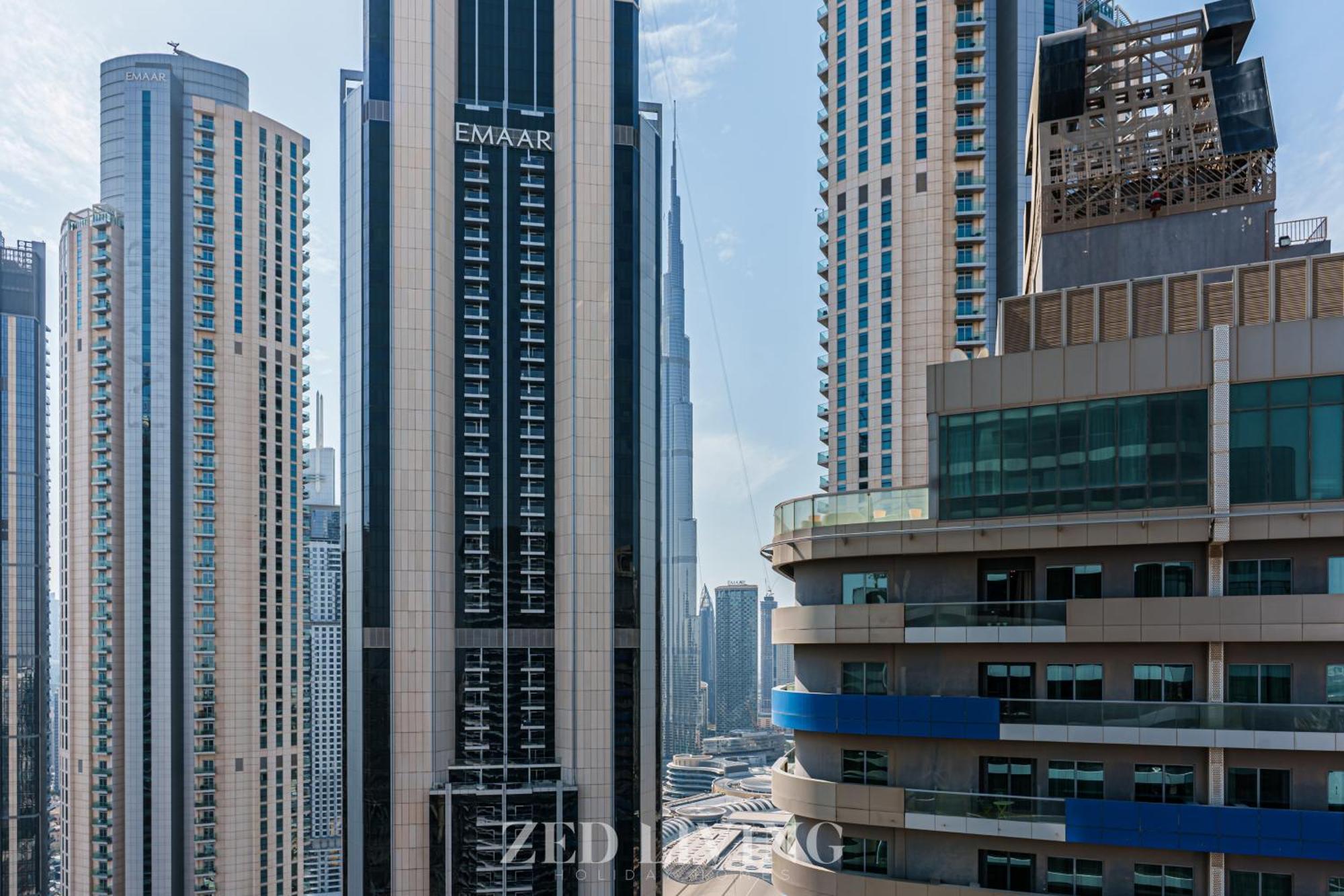 Zed Living - Luxe 2br With Burj Khalifa View - Rp Heights *