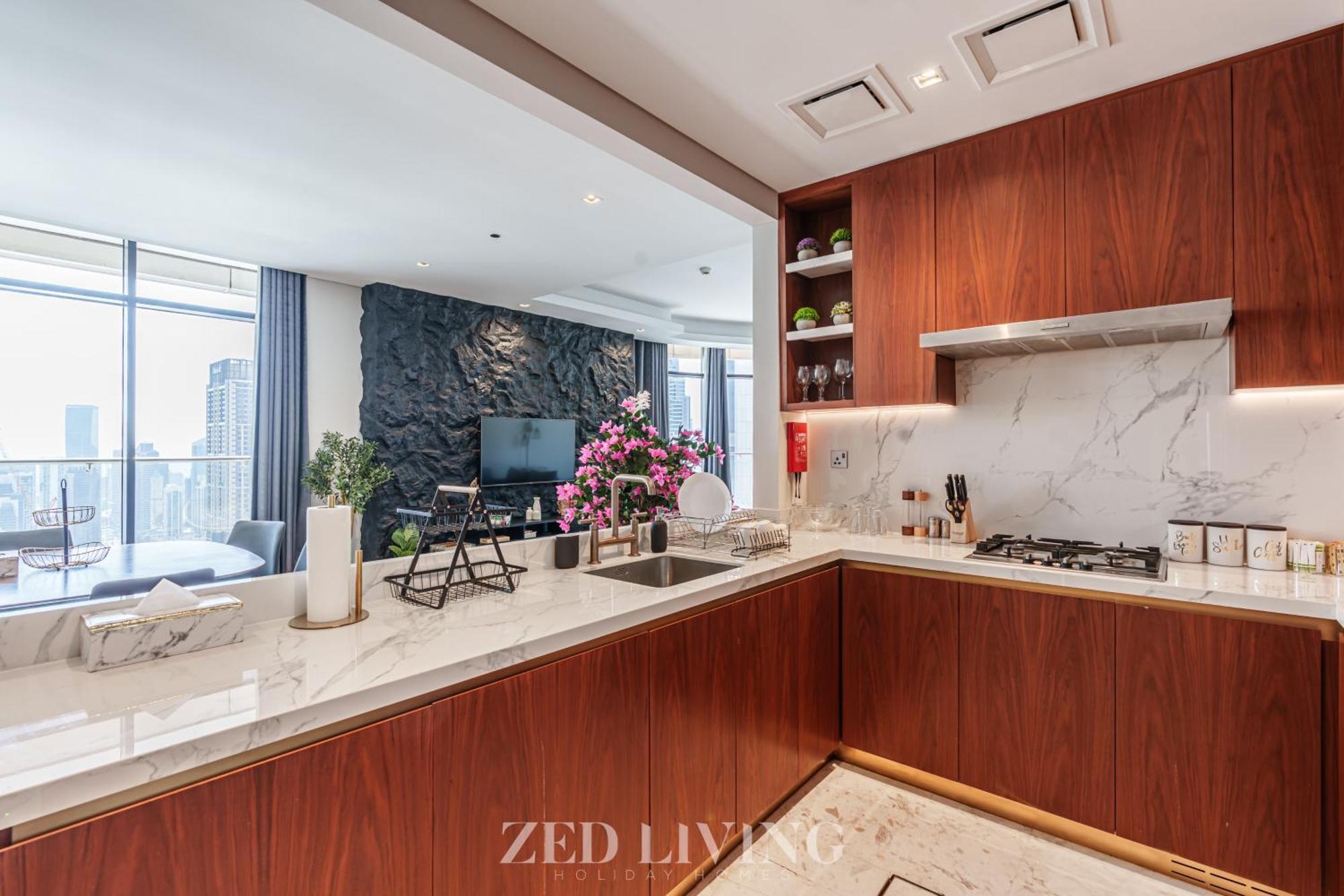 Zed Living - Luxe 2br With Burj Khalifa View - Rp Heights