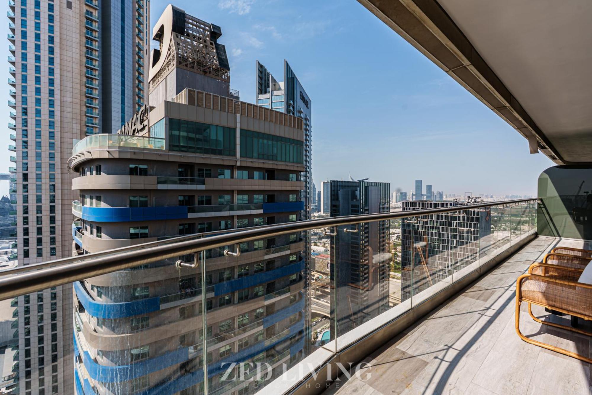 Apartment Zed Living - Luxe 2br With Burj Khalifa View - Rp Heights