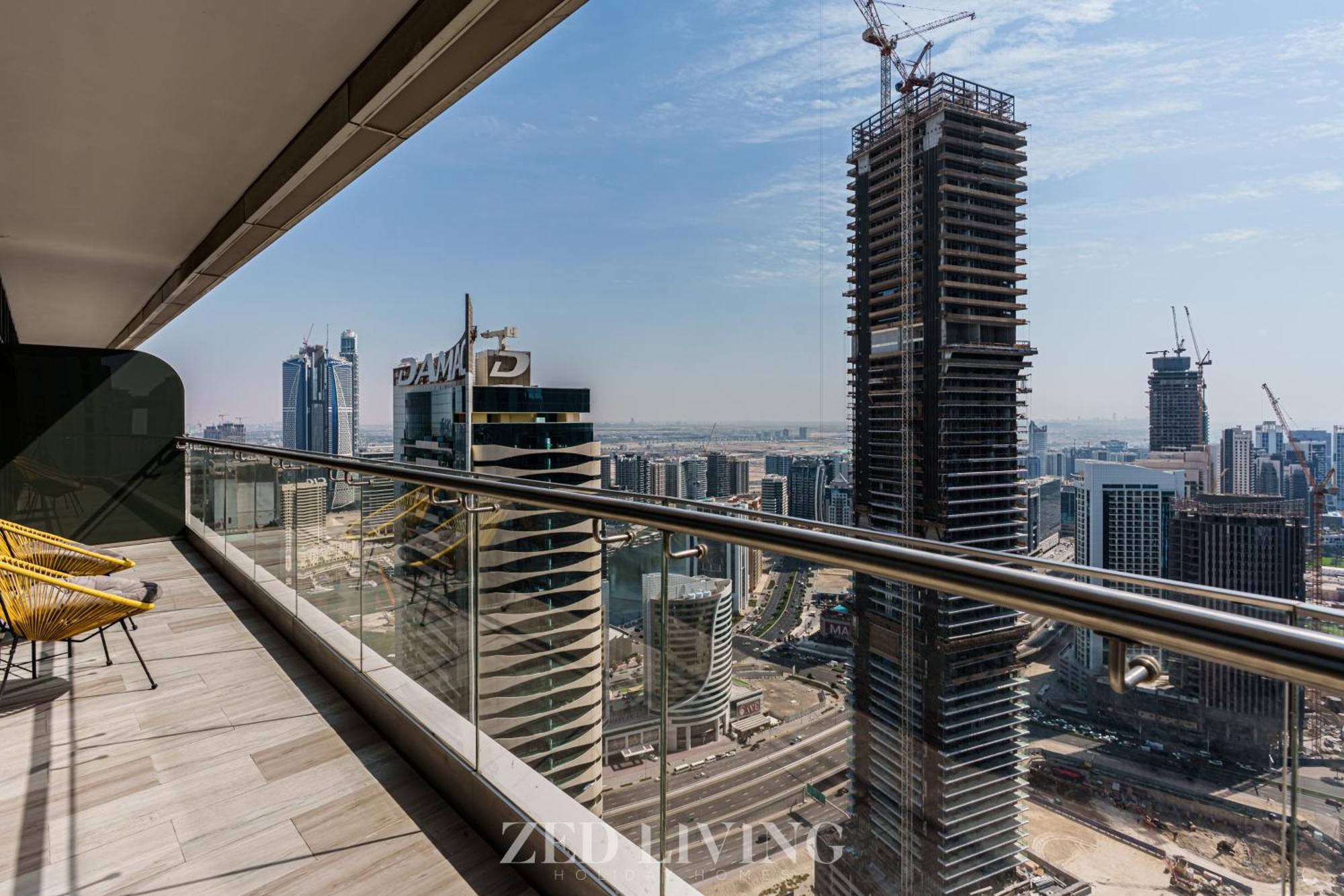 Apartment Zed Living - Luxe 2br With Burj Khalifa View - Rp Heights Dubai