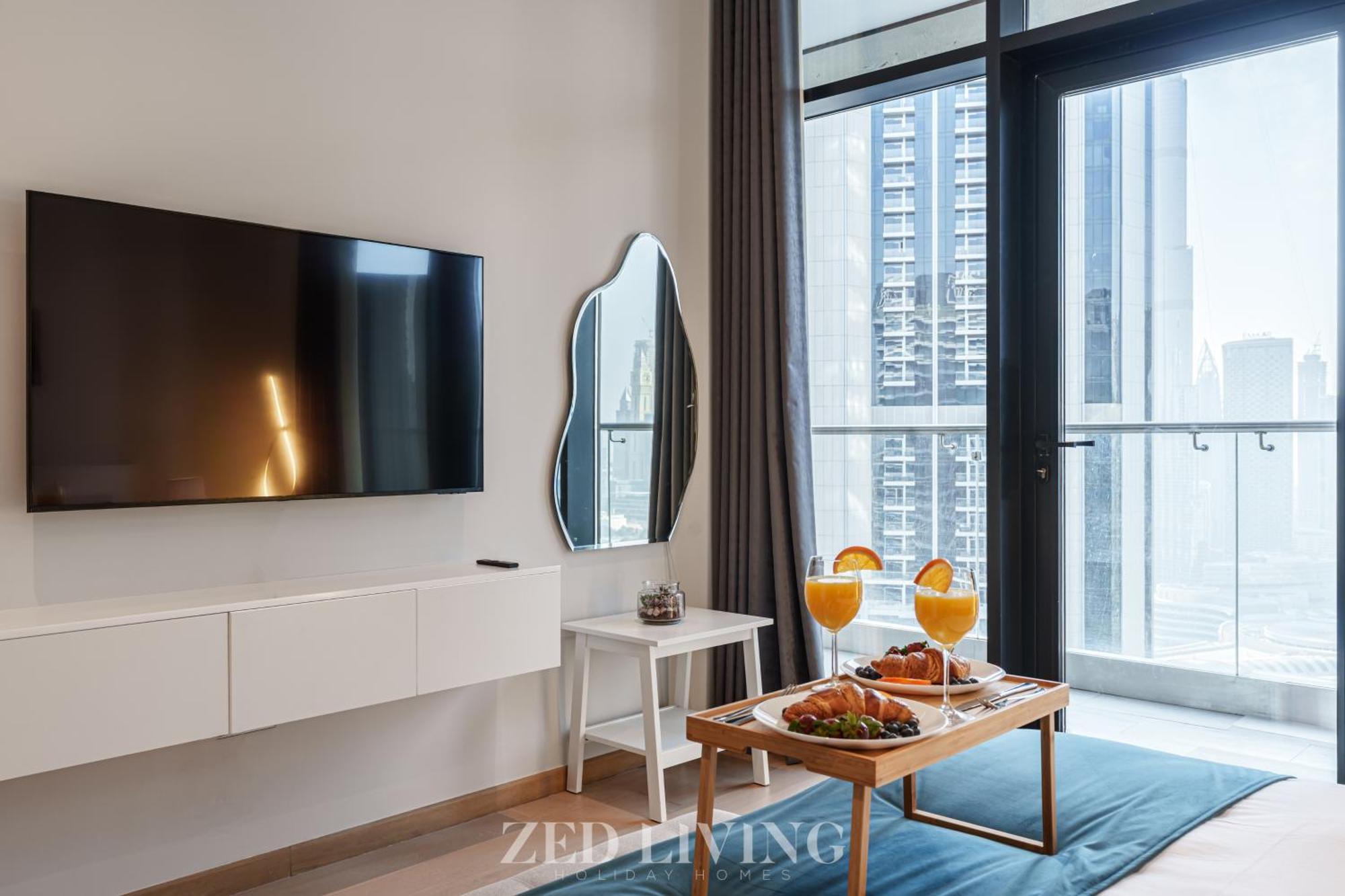 Zed Living - Luxe 2br With Burj Khalifa View - Rp Heights *