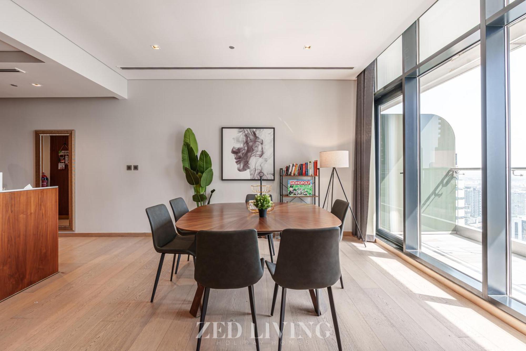 Zed Living - Luxe 2br With Burj Khalifa View - Rp Heights Dubai