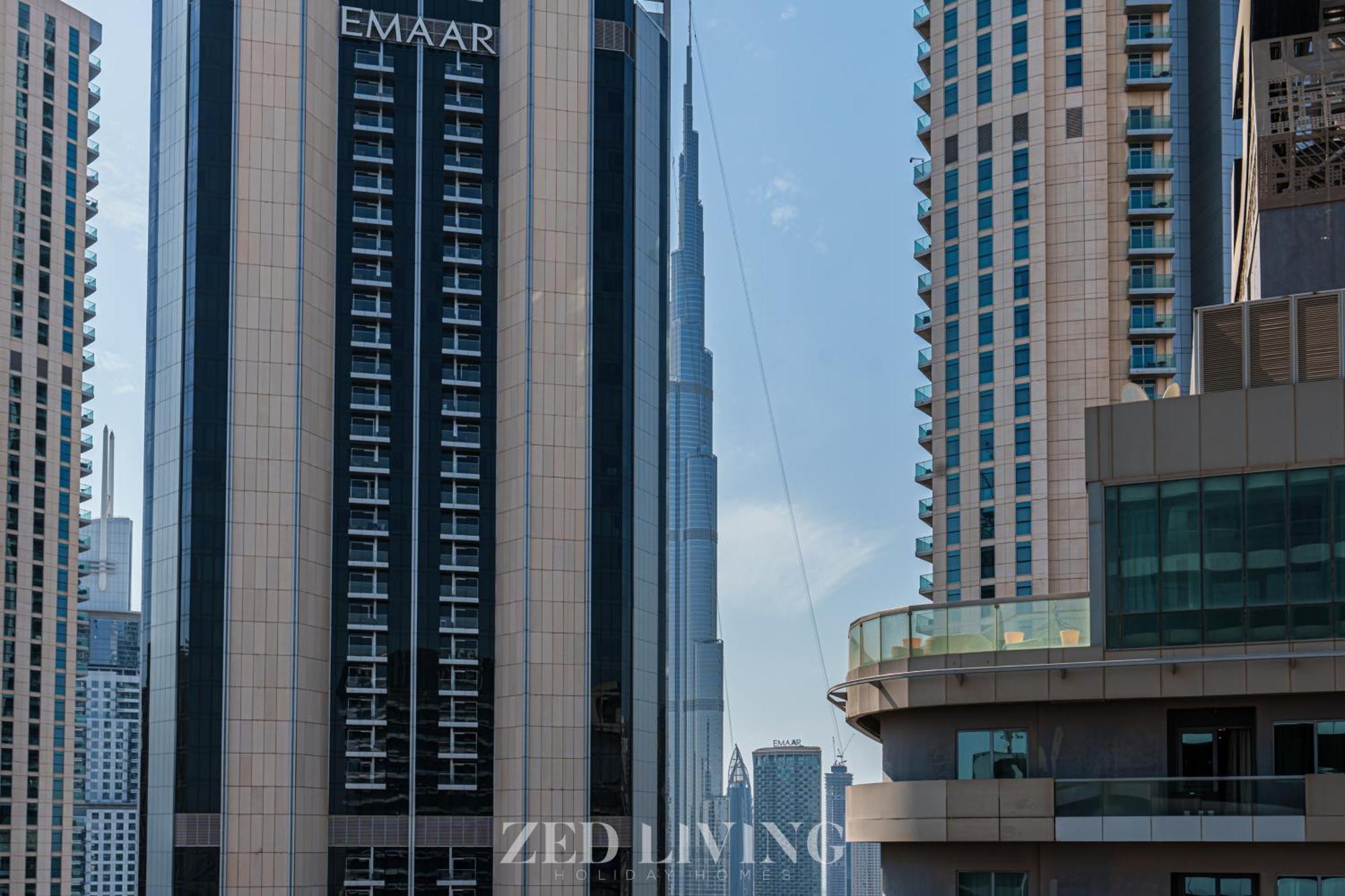 Zed Living - Luxe 2br With Burj Khalifa View - Rp Heights Apartment Dubai