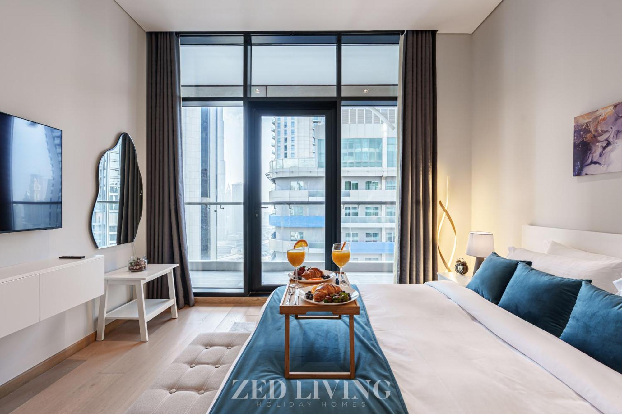 Zed Living - Luxe 2br With Burj Khalifa View - Rp Heights *