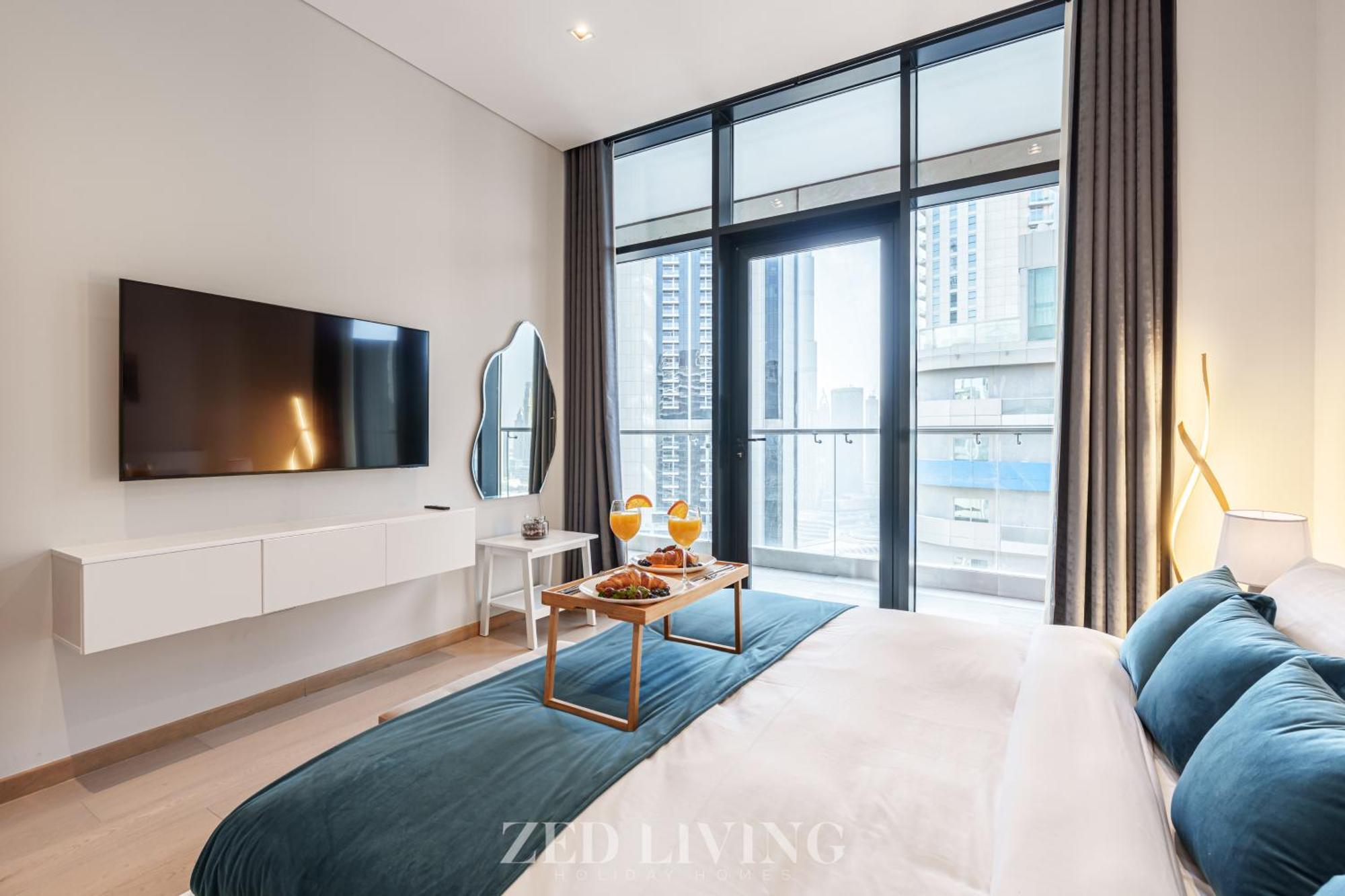 Apartment Zed Living - Luxe 2br With Burj Khalifa View - Rp Heights *