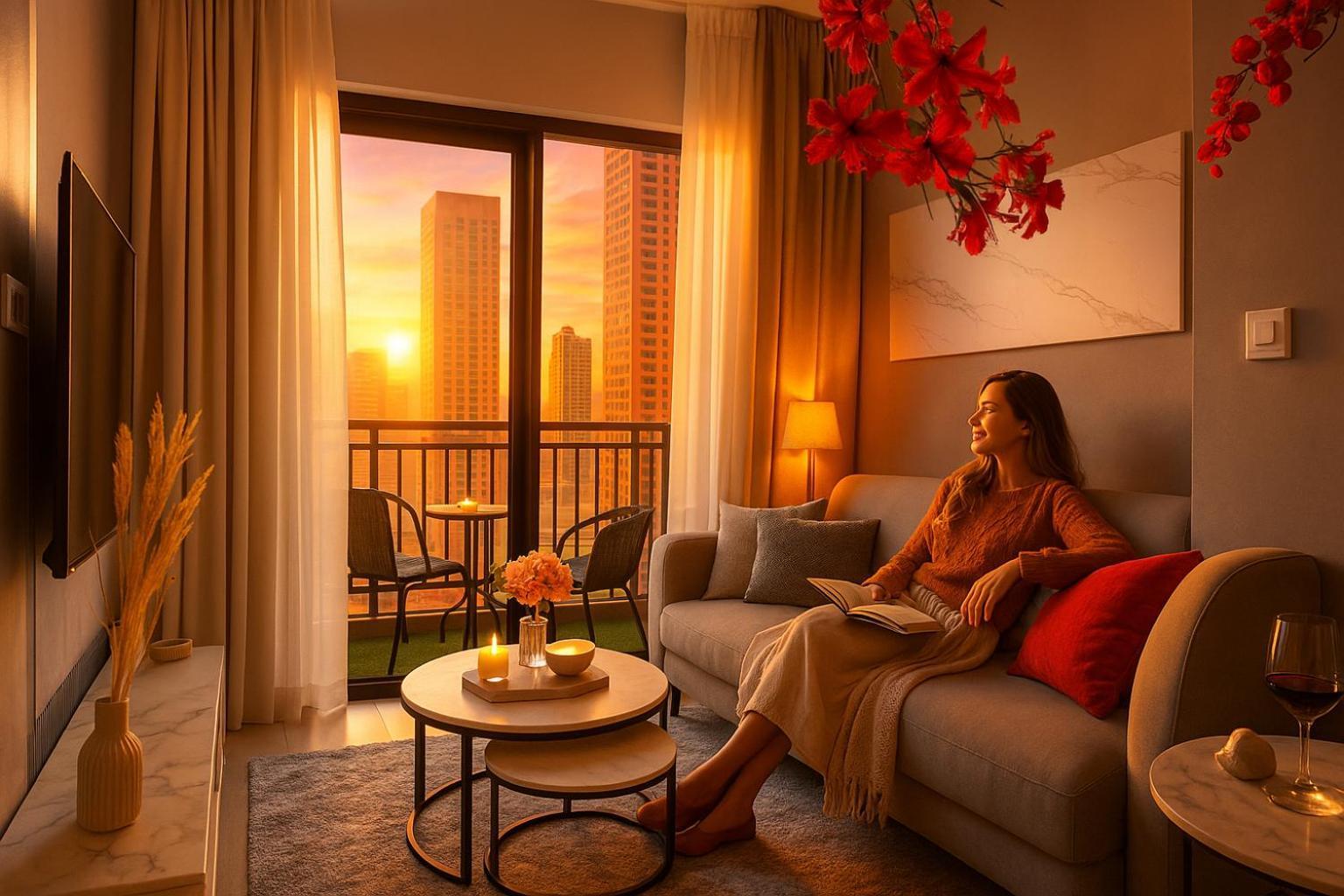 Keyrock Living - 1br Retreat With View & Pool Apartment Dubai