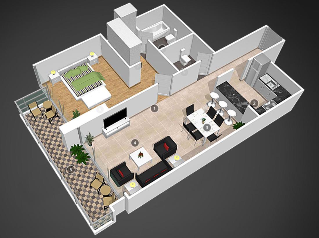 New In Marina With Balcony And Sea View *