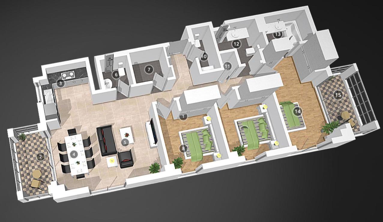Creek Roomy 3br + Terrace Apartment